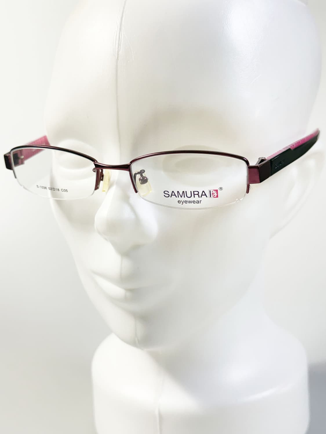 SAMURI EYEWEAR 반무테 스퀘어 메탈 빈티지 안경 상품이미지8