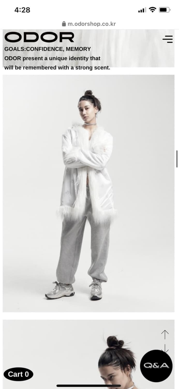 오도어 화이트 퍼자켓  상품이미지3