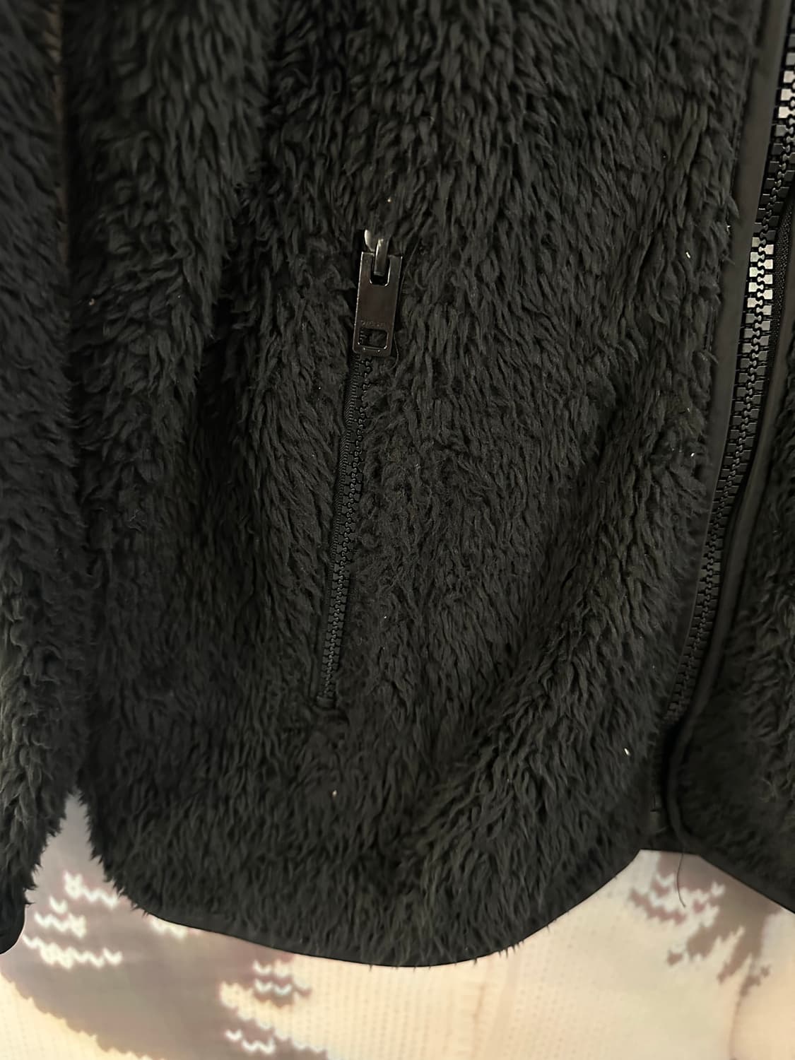 DIESEL 디젤 블랙 레터링 후리스집업 상품이미지6