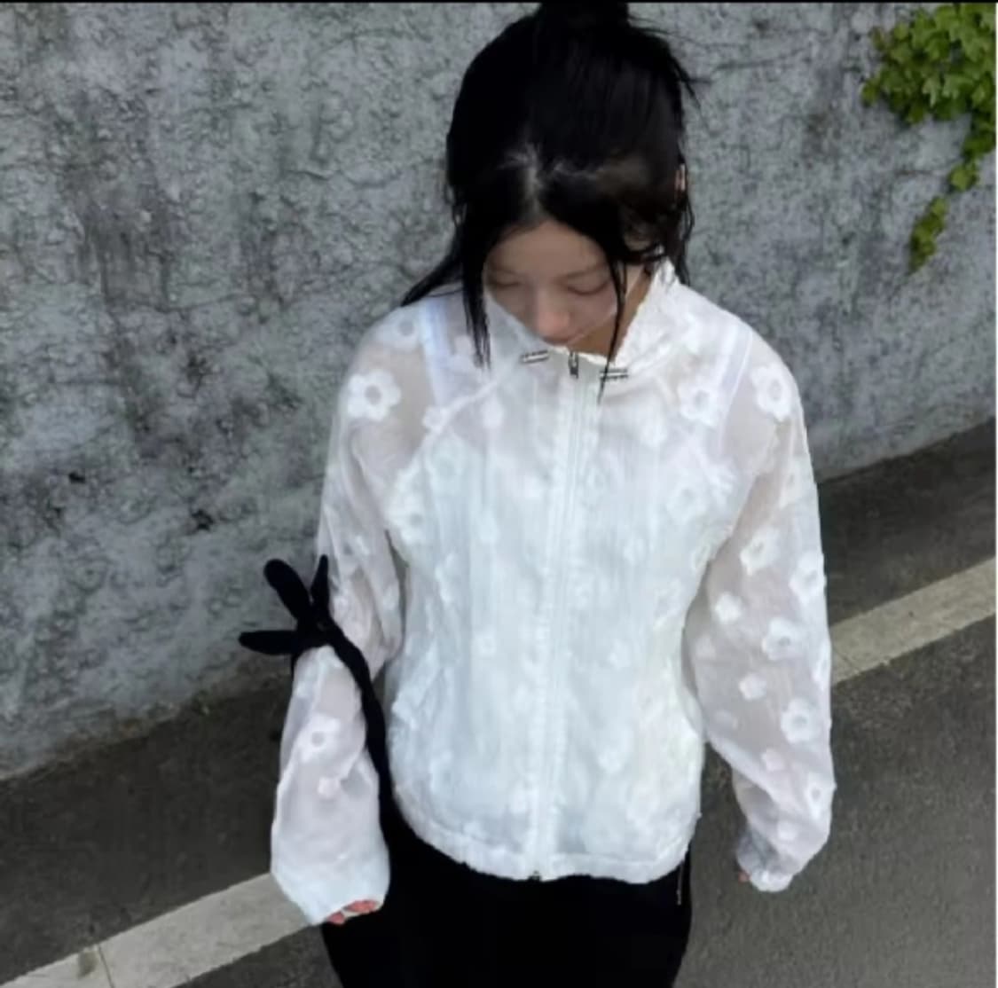 빈티지 플라워패턴 바람막이 상품이미지1