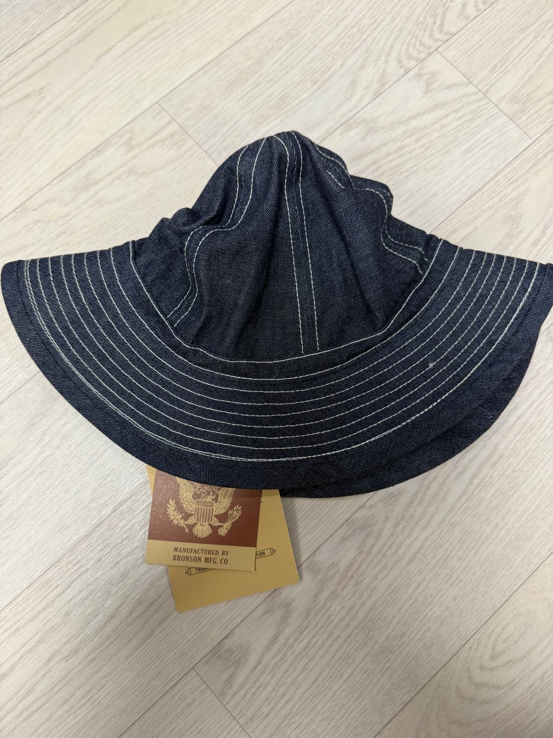 브론슨 데님 버킷햇 L사이즈 새상품 상품이미지3