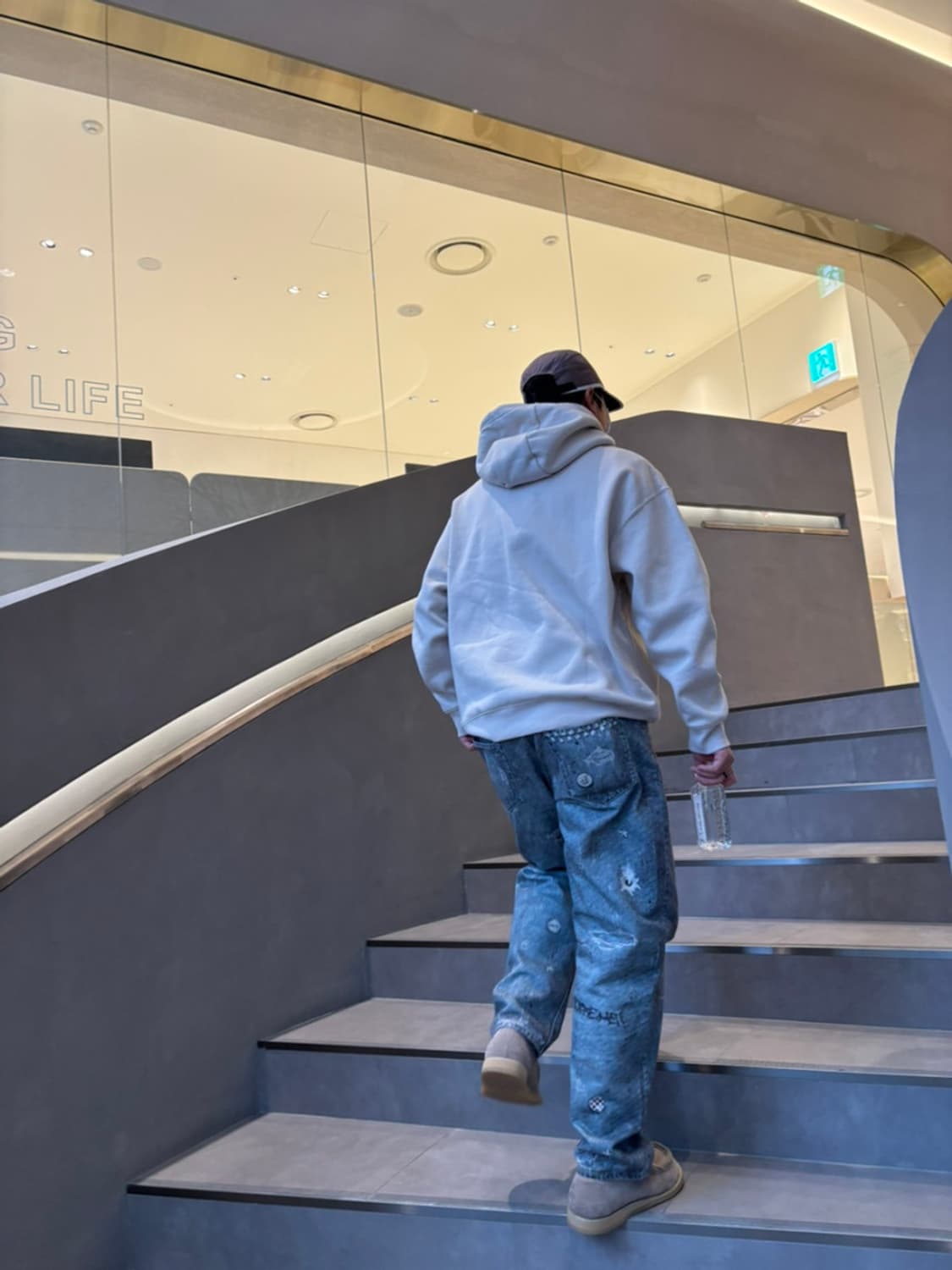 32 / 슈프림 HJR 트롱프 뢰유 루즈 핏 진 블루 상품이미지4