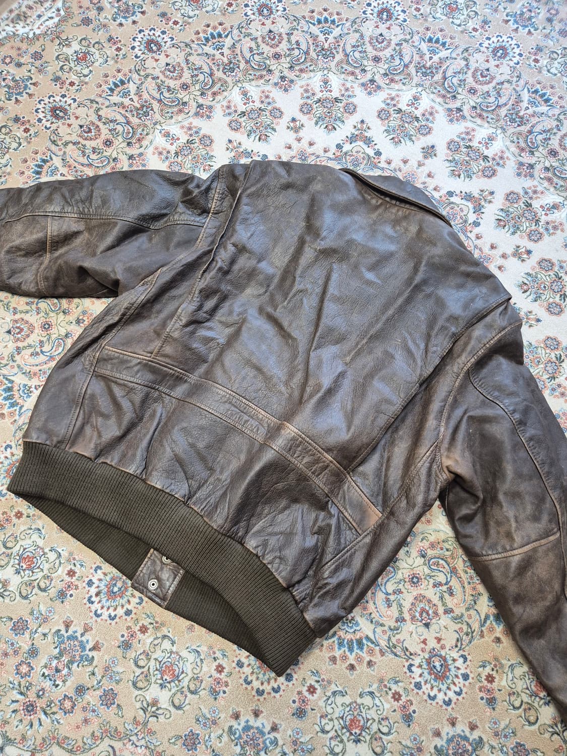 카우 레더 빈티지 A-2 자켓 상품이미지4