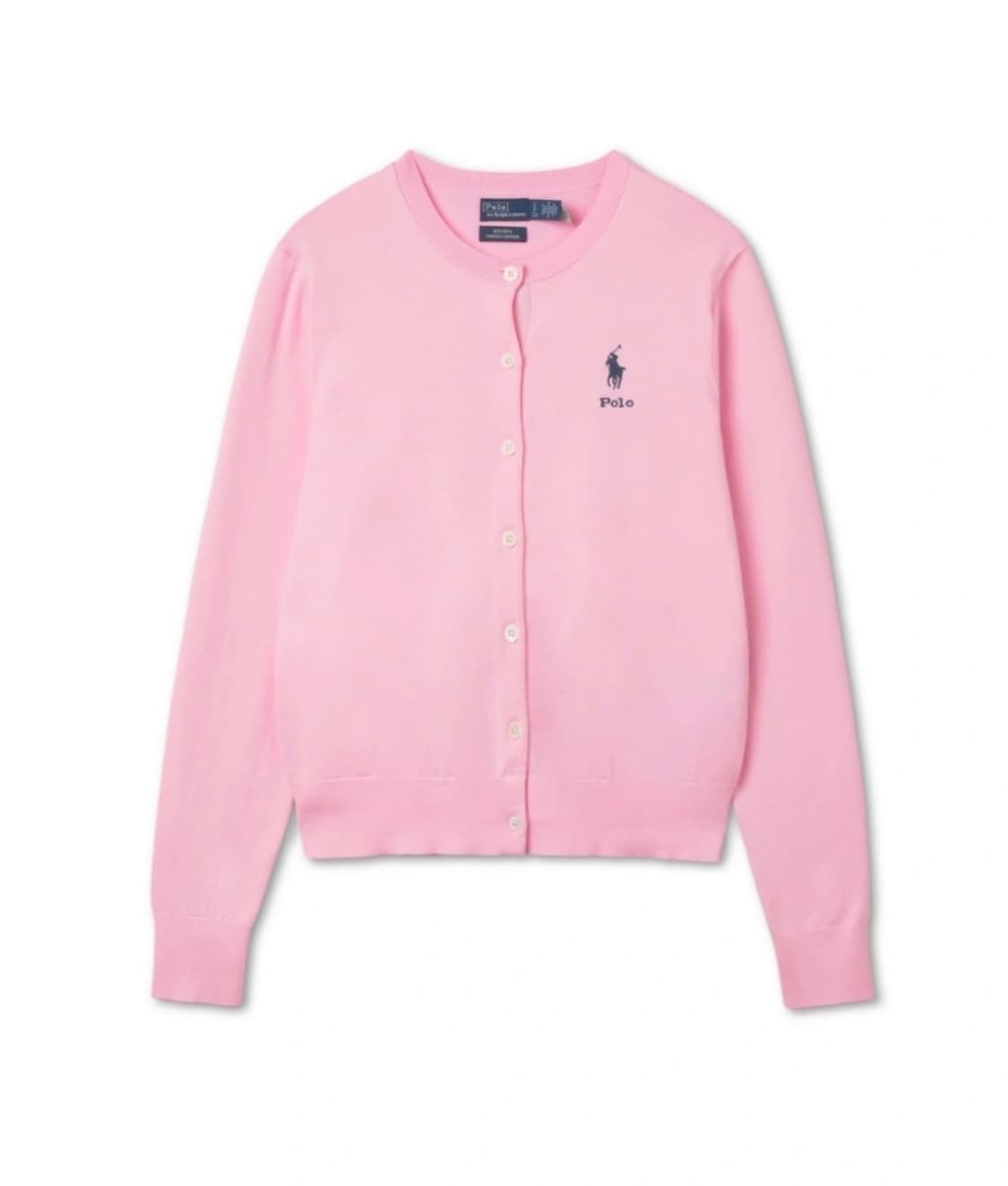 폴로랄프로렌 핑크캡슐컬렉션 코튼 블렌드 가디건 상품이미지1