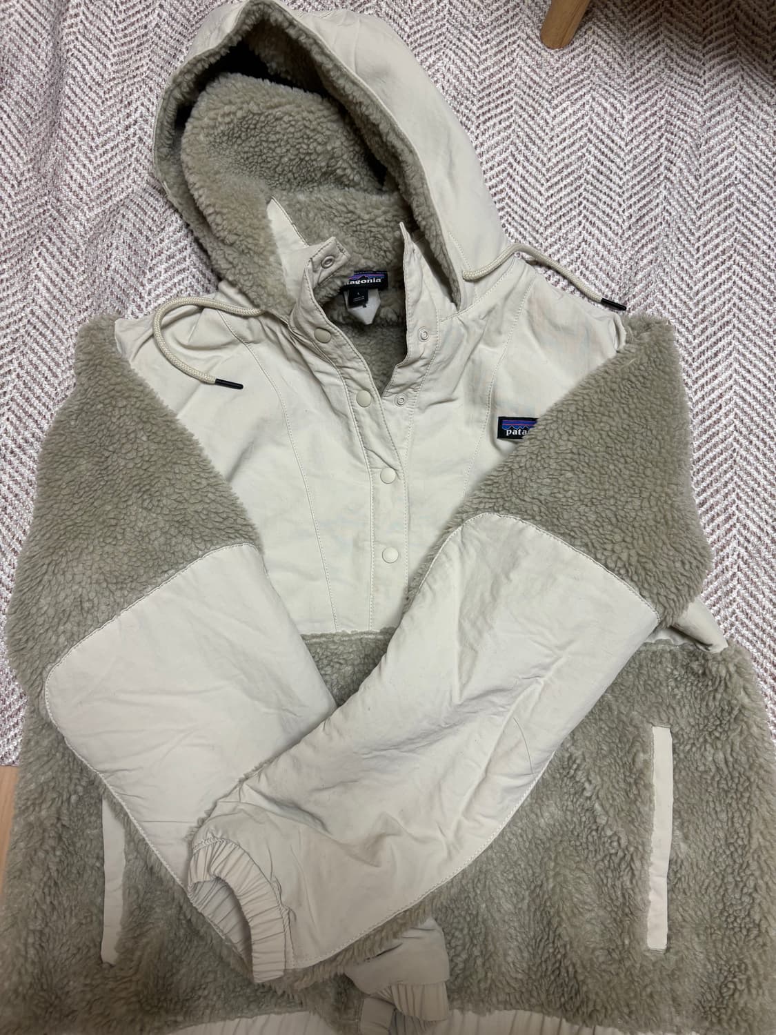 파타고니아 여성용 쉘드 레트로 X 플리스 풀오버 펠리칸  상품이미지1