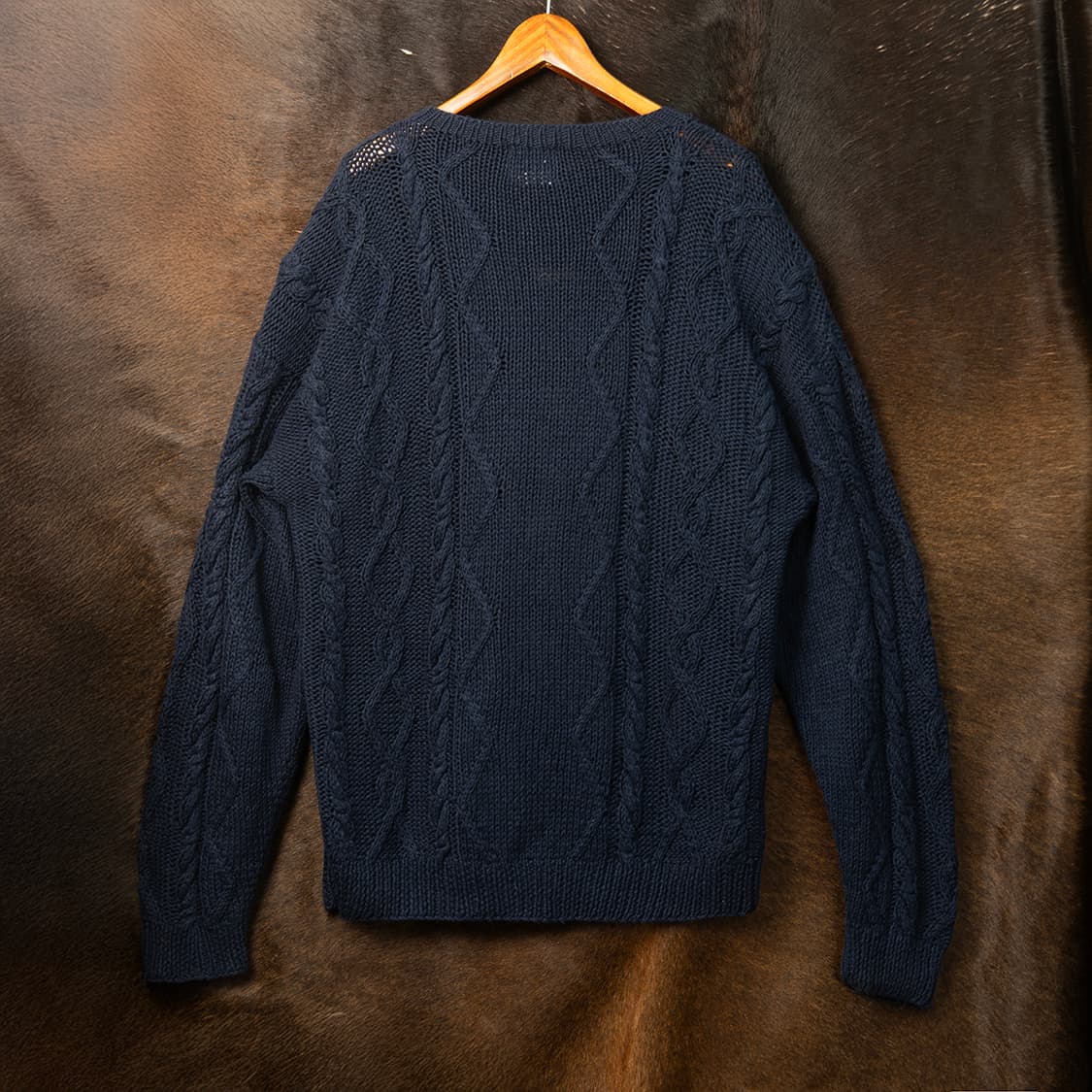 [120] 80s 울리치 플라이 루어 스티치 피셔맨 니트 스웨터  상품이미지5