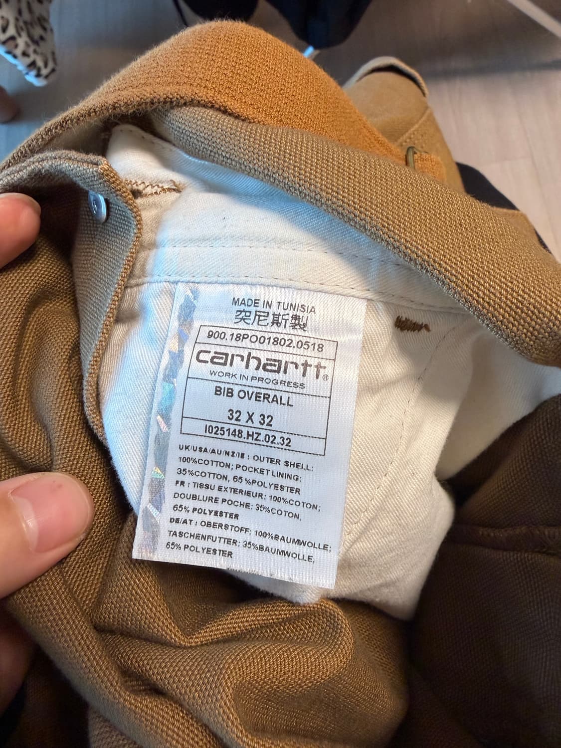 칼하트 BIB 오버올 멜빵바지 팝니다. 상품이미지3