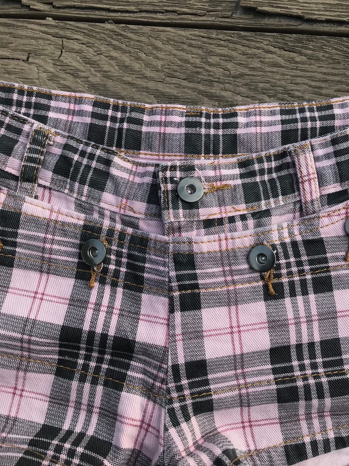 Pink Plaid Mini Shorts 상품이미지2