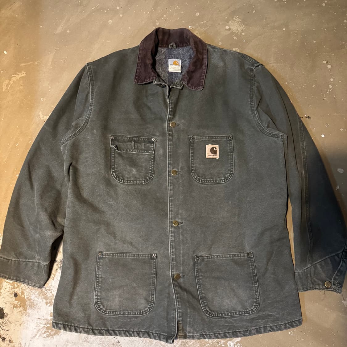 00s Carhartt chore jaket mosgreen 상품이미지1