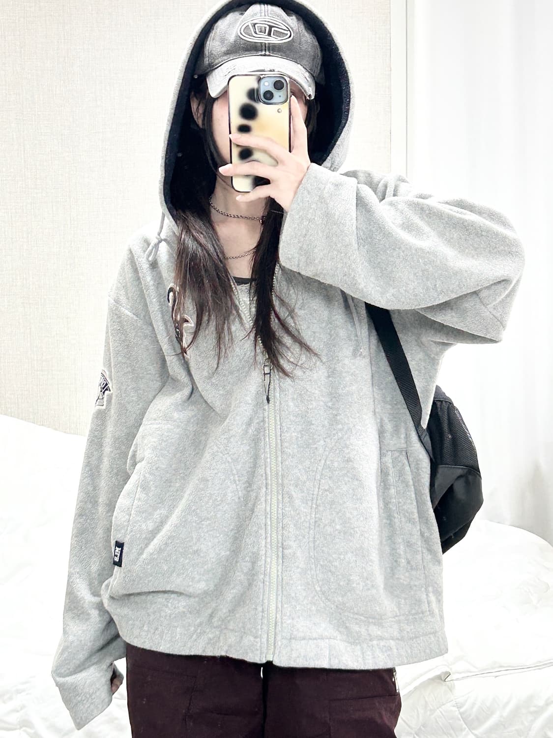 MLB 화이트삭스 그레이 플리스 자켓 상품이미지5