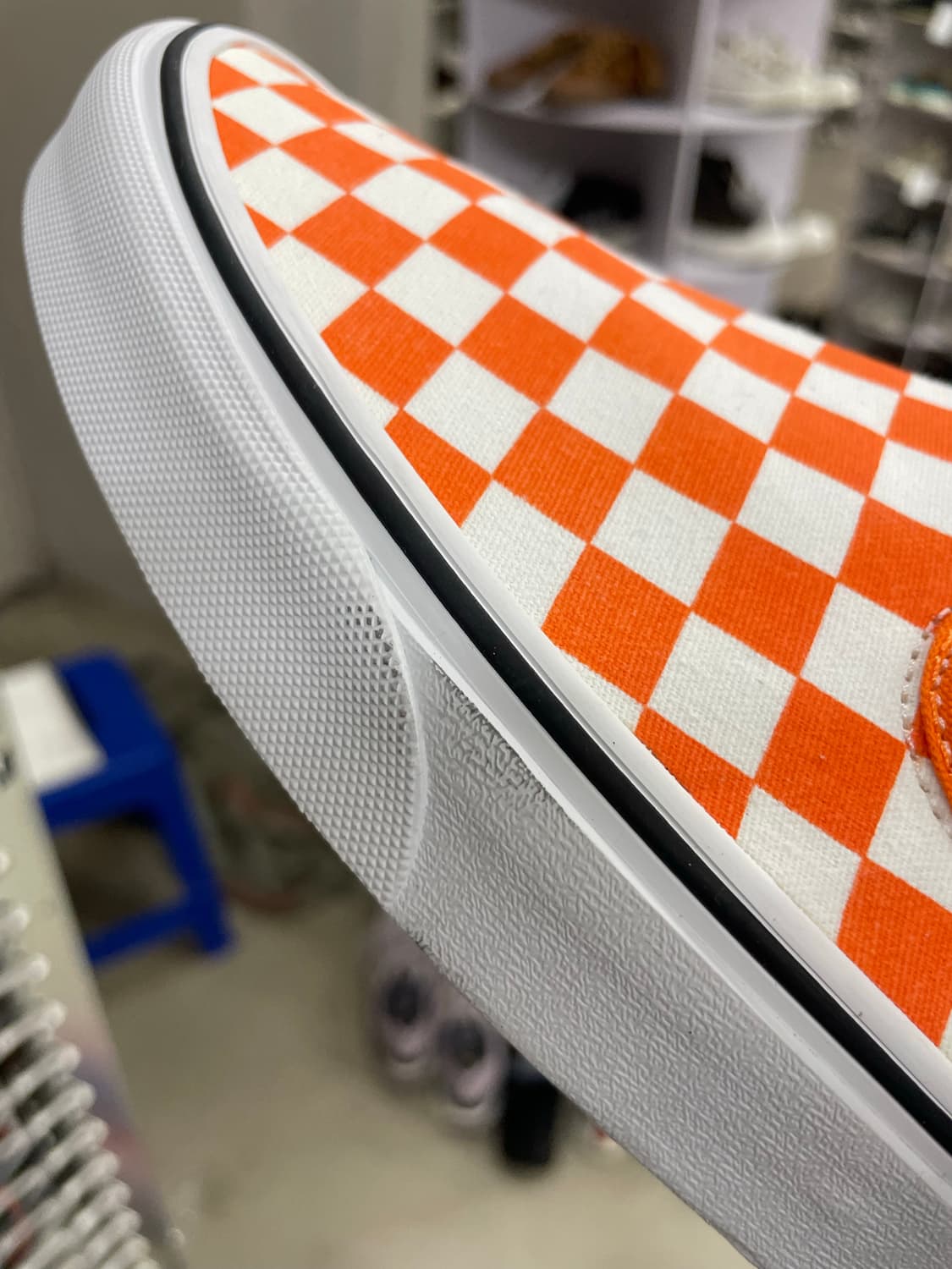 반스 체커보드 슬립온 오렌지 300 상품이미지9