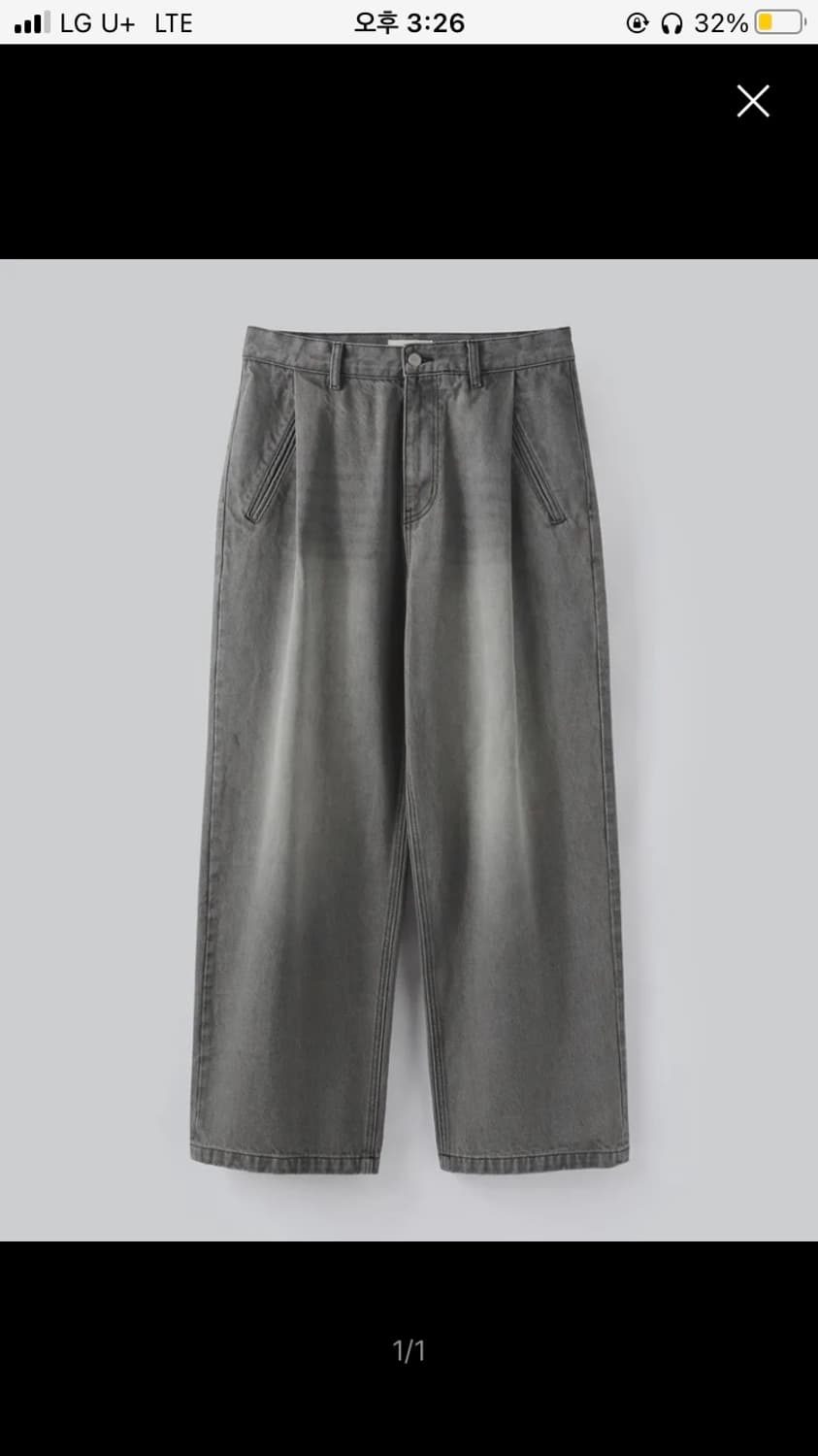 파브레가 카이 원턱 데님 스모키 블랙 1 상품이미지1