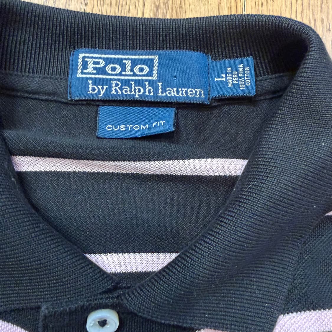 폴로 랄프로렌 JPN 커스텀 핏 스트라이프 카라티 상품이미지3