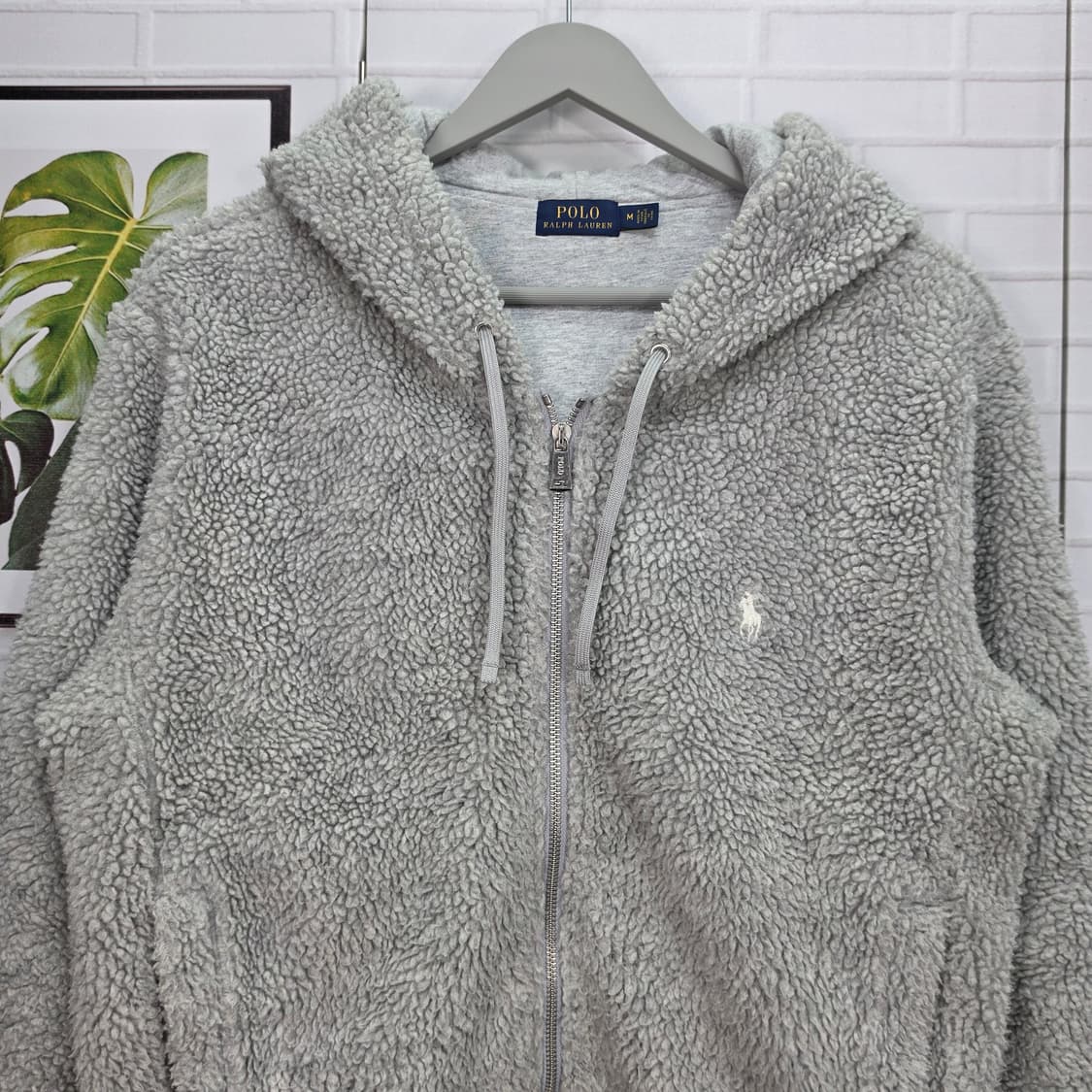 폴로랄프로렌 플리스 후드 집업 자켓 점퍼 M사이즈 상품이미지2