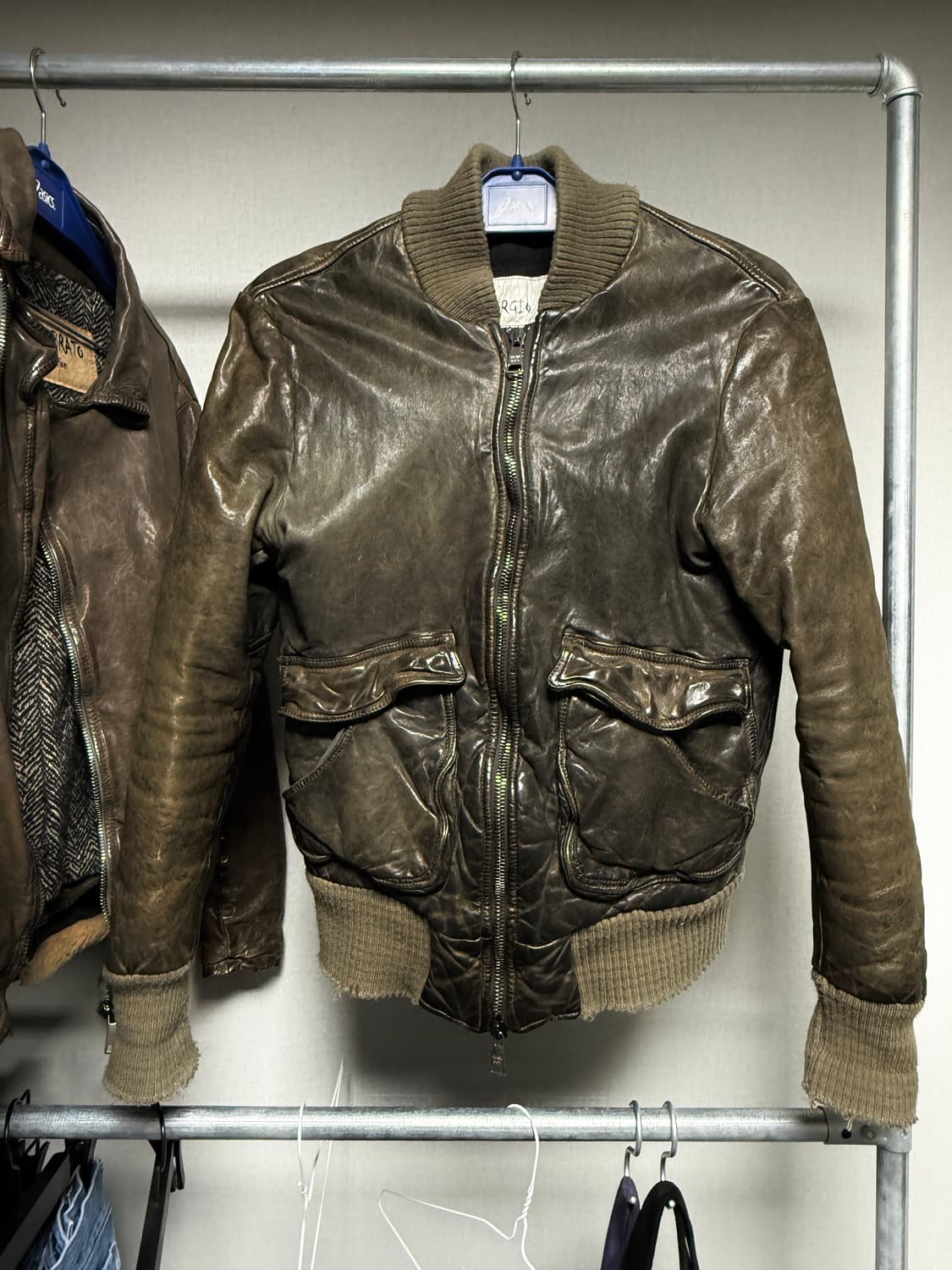 조르지오 브라토 아티잔 레더 봄버 상품이미지1