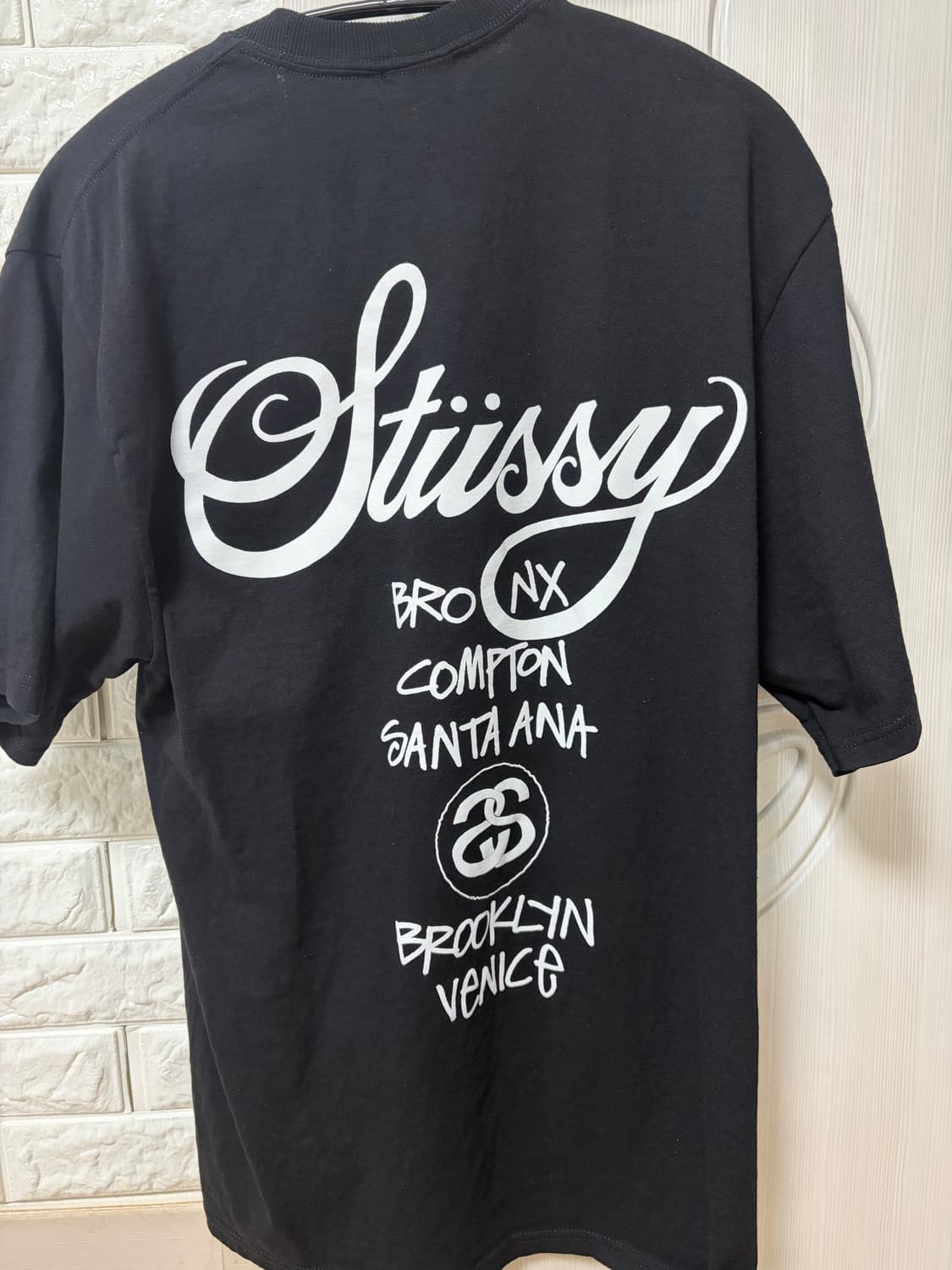 스투시 월드투어 티셔츠 블랙 2024,2025 상품이미지2