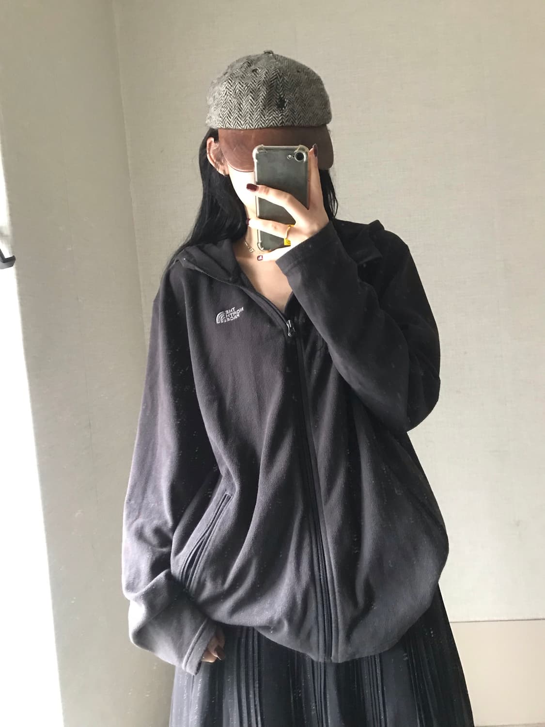 노페 블랙 후리스 상품이미지5