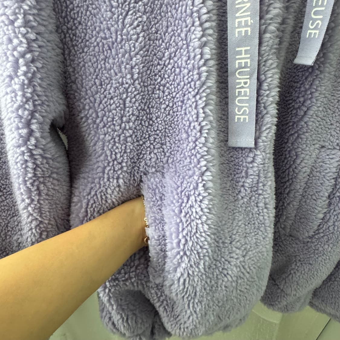 클라이드 연보라 뽀글이 후드 점퍼 상태 매우좋음 상품이미지6