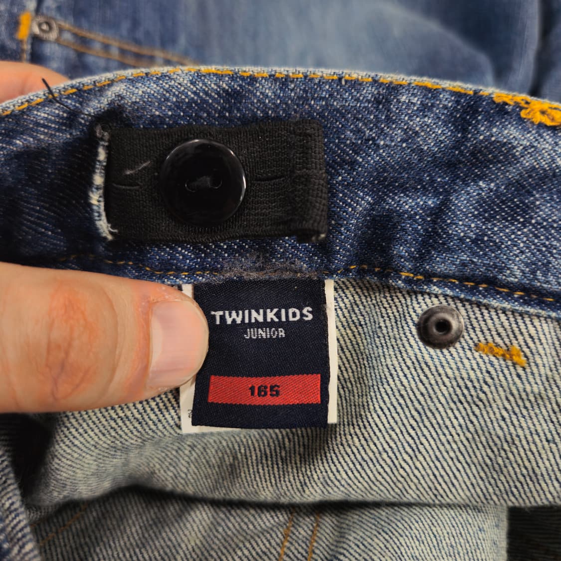 트윈보이즈 스타일 빈티지 워싱 페인팅 데님 팬츠 급처 상품이미지5