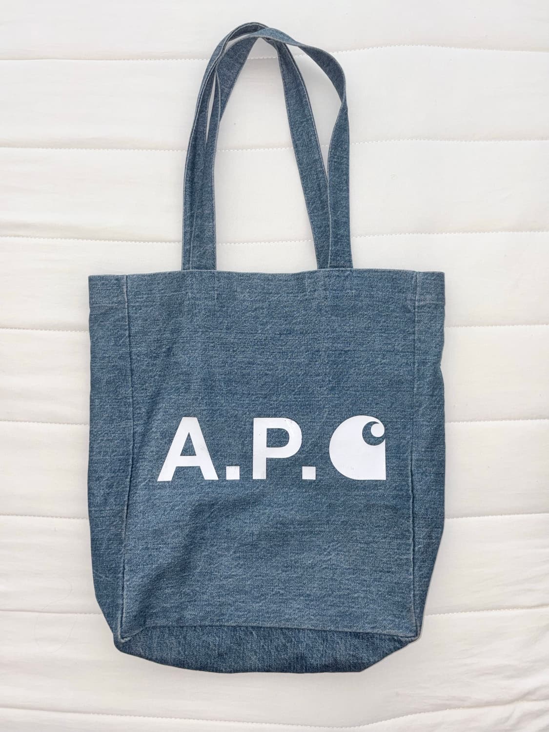 아페쎄 칼하트 콜라보 데님 에코백 상품이미지1