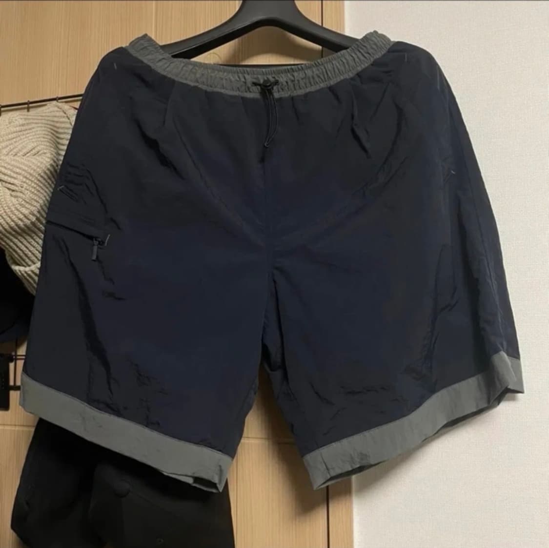 (M)프리즘웍스 투톤 나일론 바람막이 상하의세트 트랙셋업 새상품급 상품이미지4