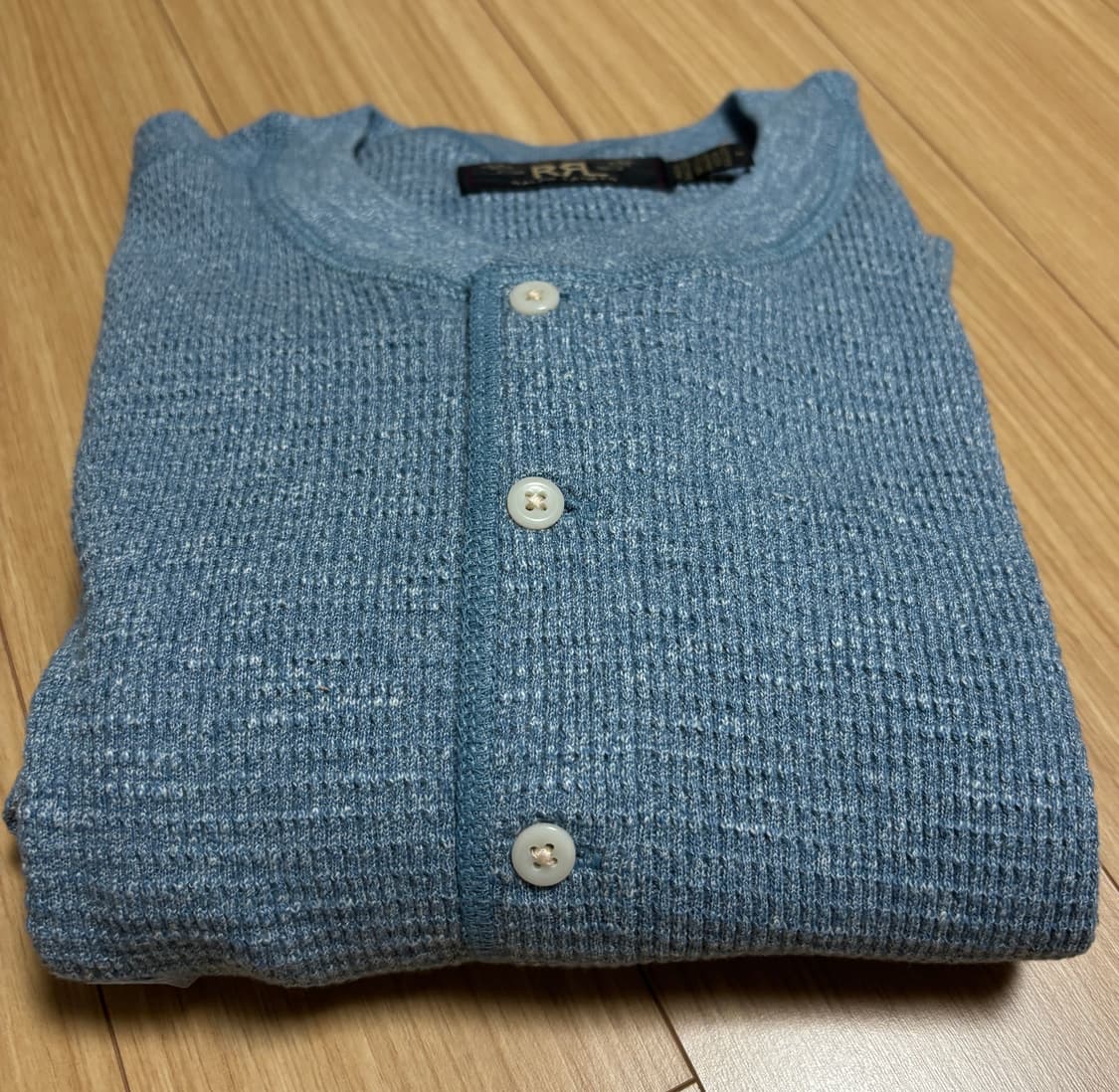 (새상품) 더블알엘 와플 헨리 니트 M 상품이미지9