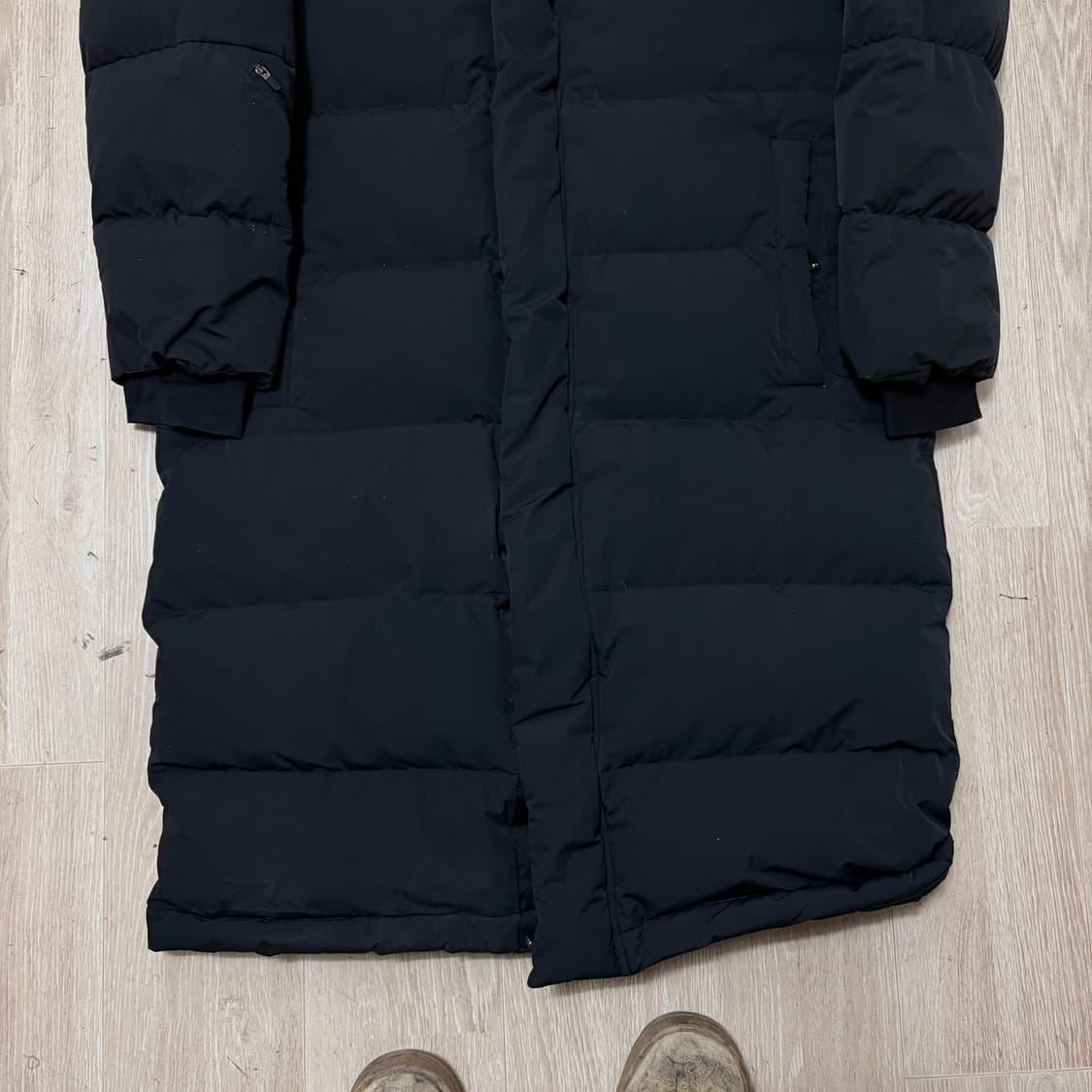 탑텐 남성 덕다운 후드 롱패딩 M/95  상품이미지3