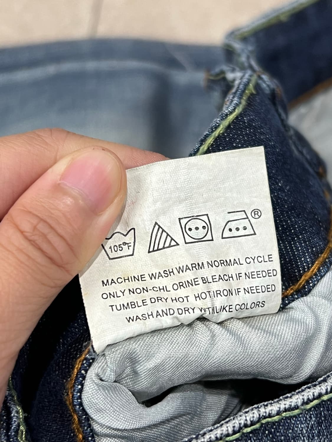 리바이스 504 워시드 슬림핏 데님 팬츠 made in U.S.A 상품이미지5