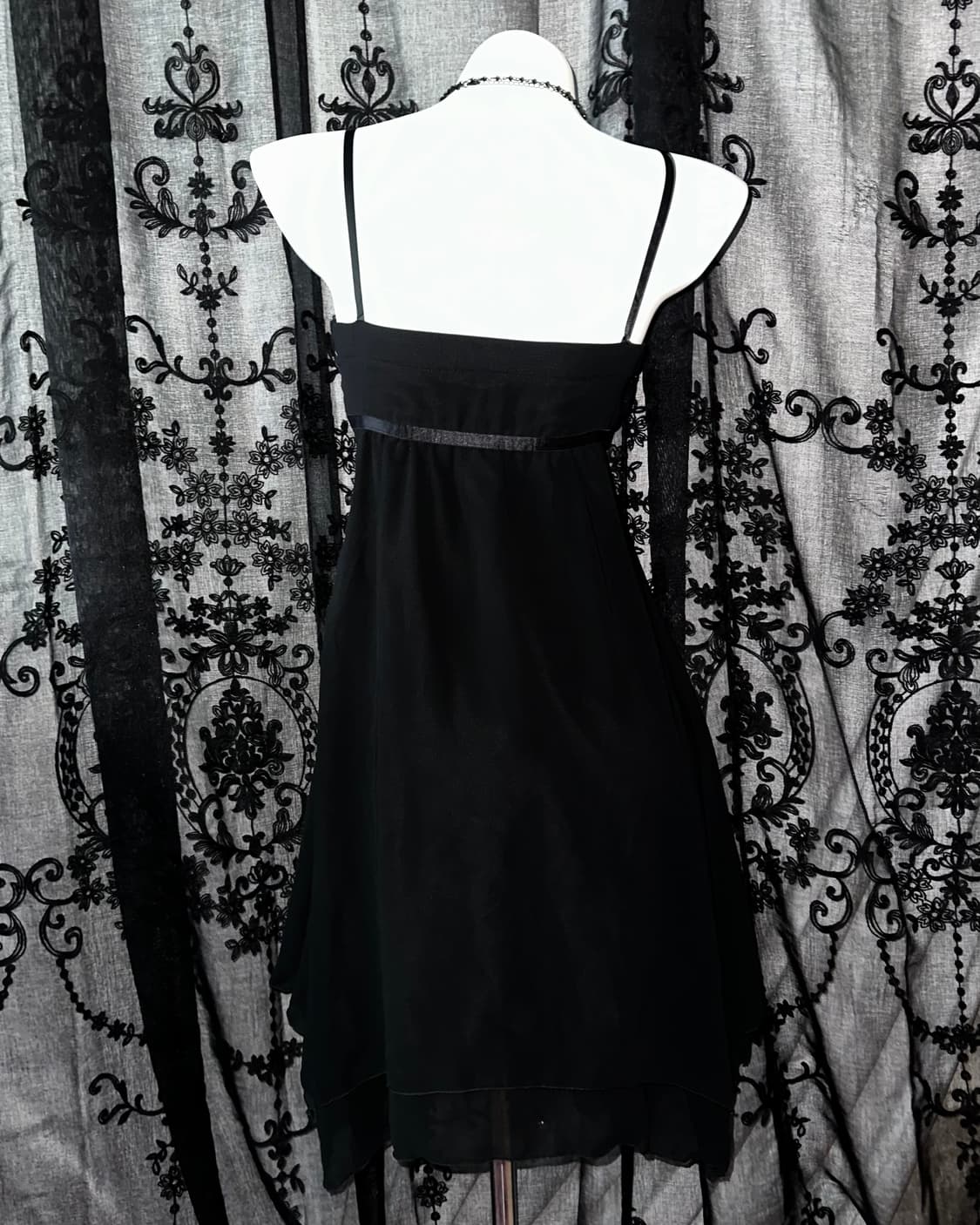 lovely lace chiffon slip dress 상품이미지3