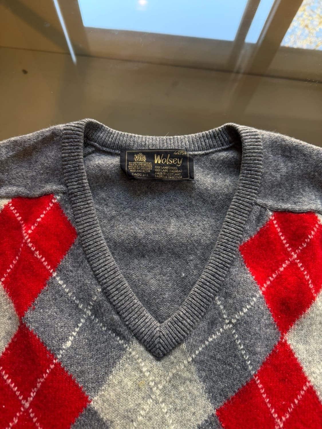 울시 아가일 램스울 니트 100 상품이미지7