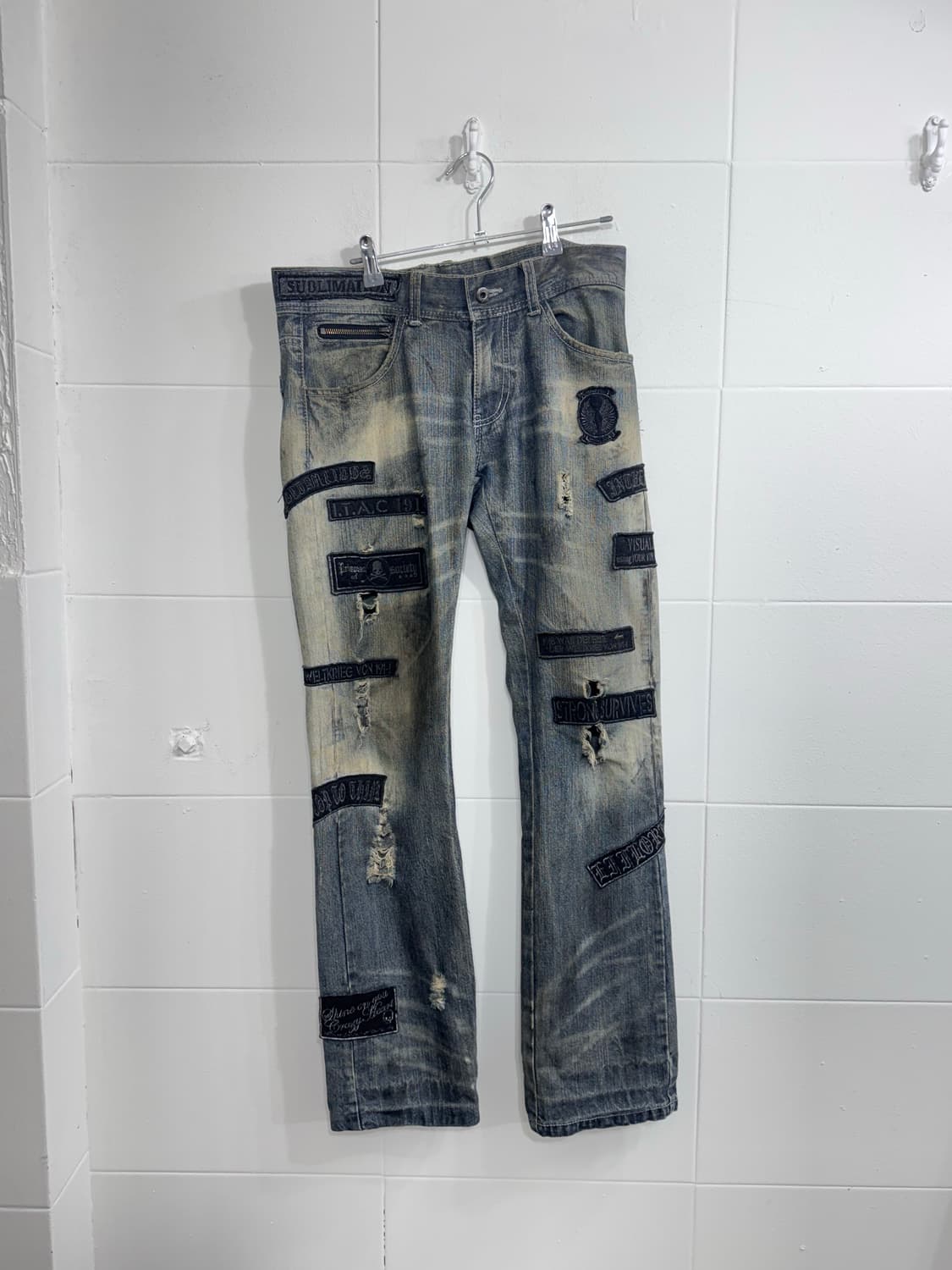 인더아틱 데일리 해골 펑크 랄프로렌 딱붙 가디건 코디세트  상품이미지6