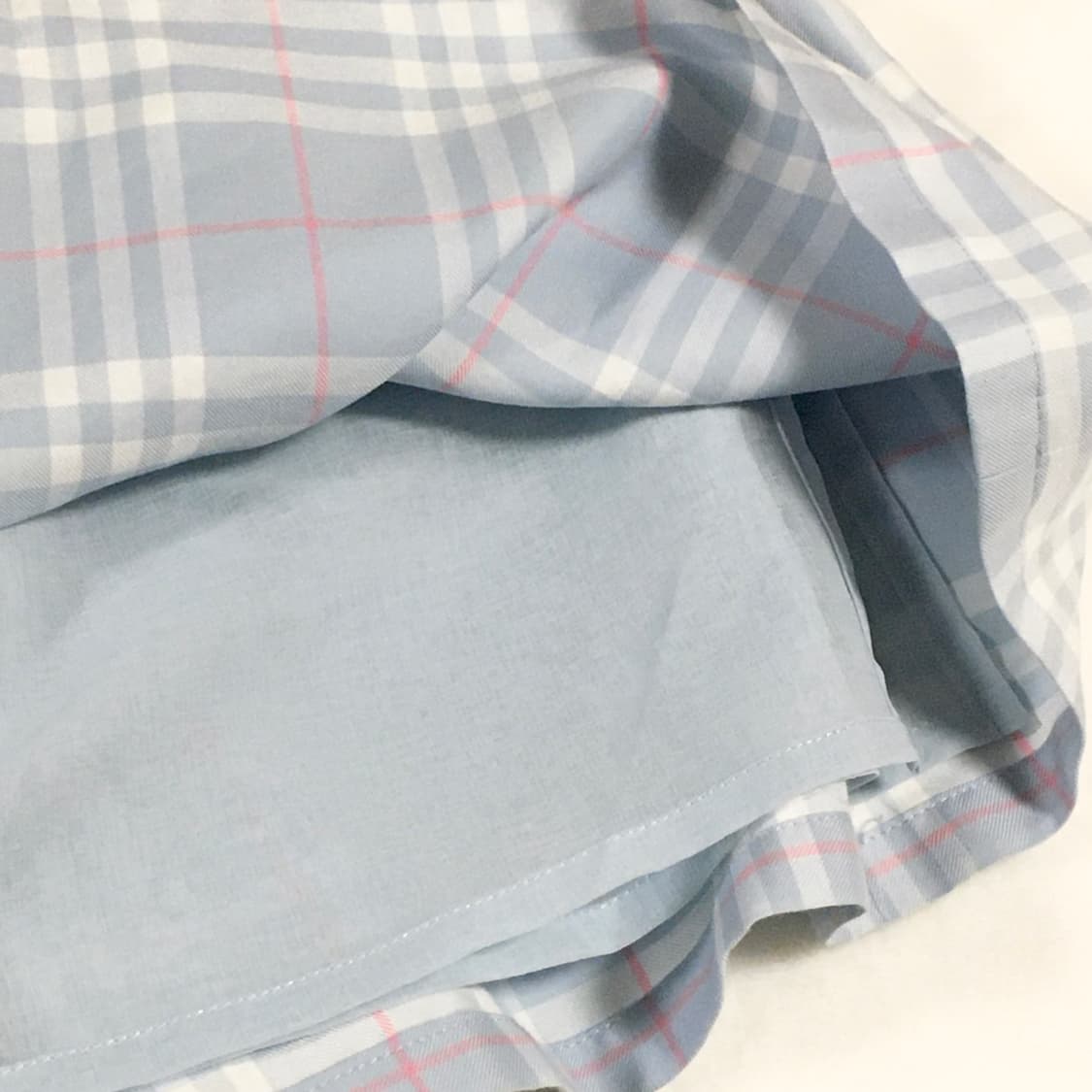 버버리런던 하늘핑크체크 프릴스커트 상품이미지4