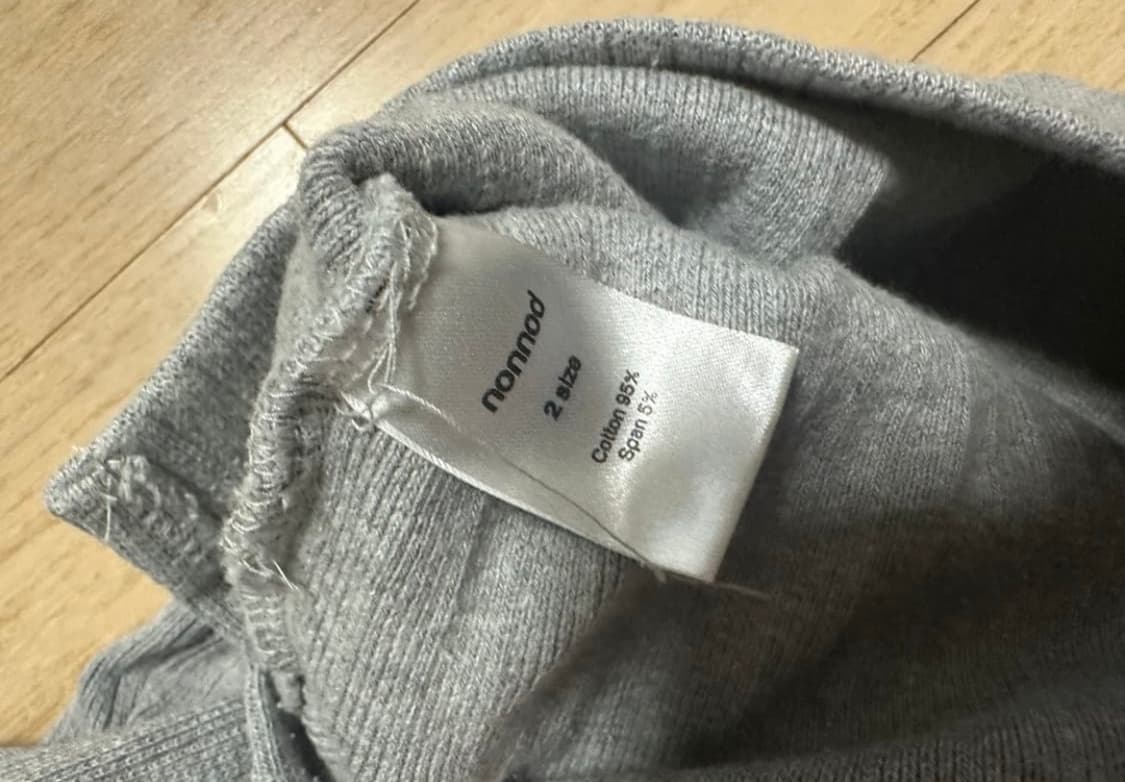 논노드 핑거홀 헨리넥 긴팔티(2) 상품이미지5