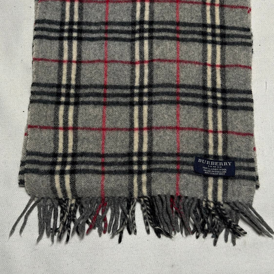 OS 버버리 노바체크 그레이 머플러 상품이미지1