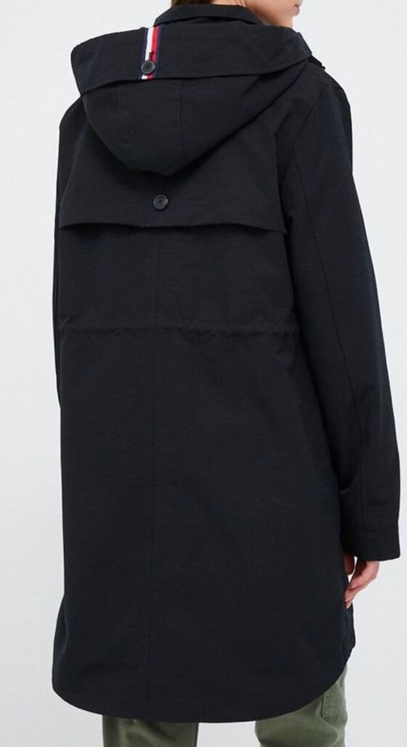 타미힐피거 블랙 후드 야상 코트 상품이미지2