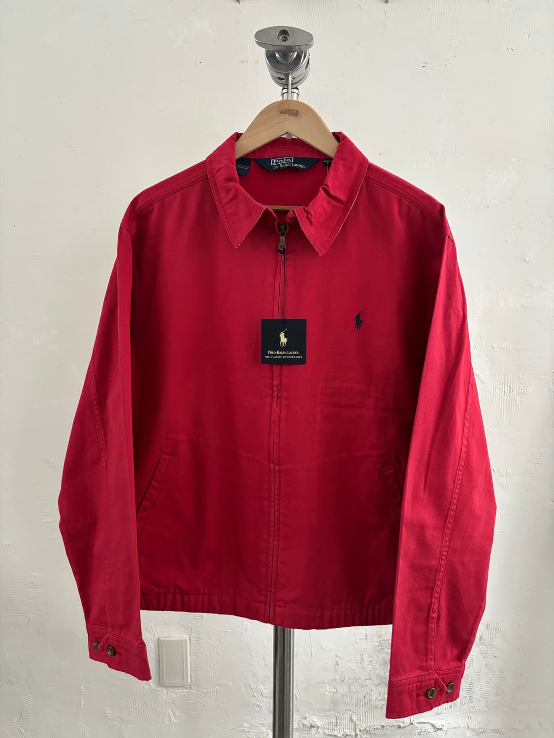 *새상품 * Polo 폴로 랄프로렌 딥레드컬러 코튼 헤링턴 자켓 상품이미지2