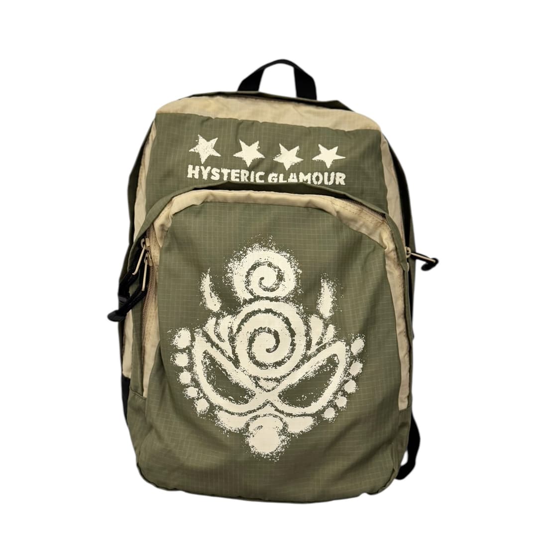 히스테릭글래머 나일론 립스탑 백팩 카키 상품이미지2