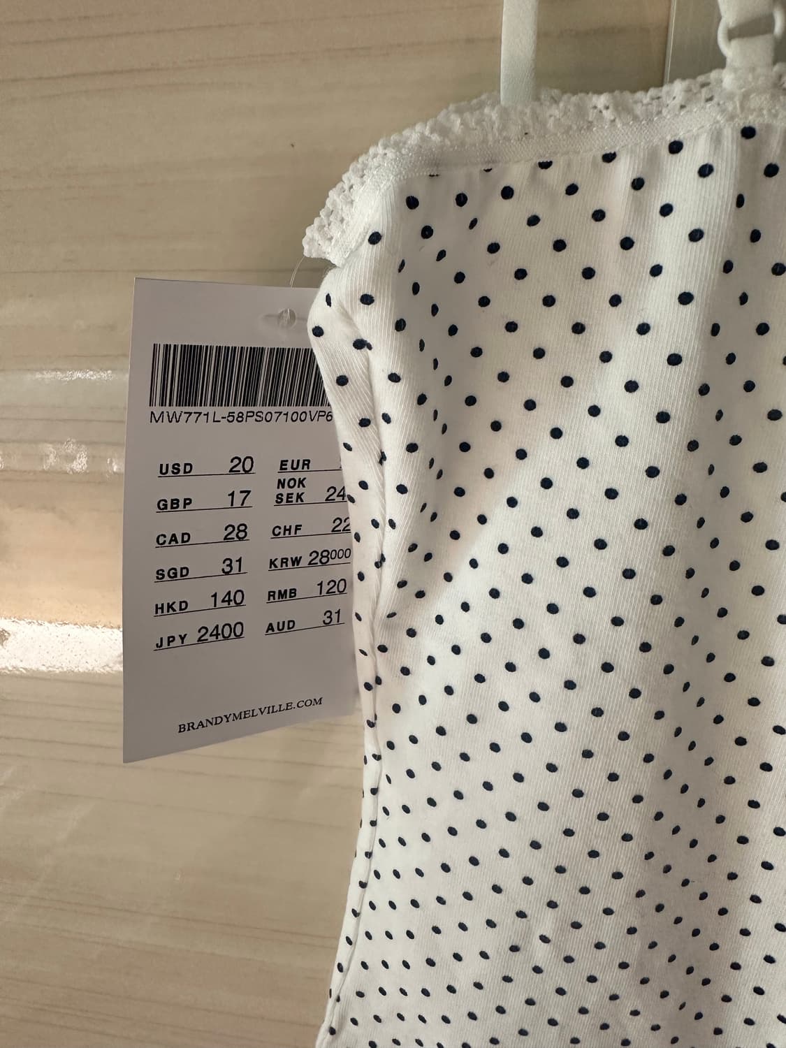 브랜디멜빌 도트 탑 상품이미지2