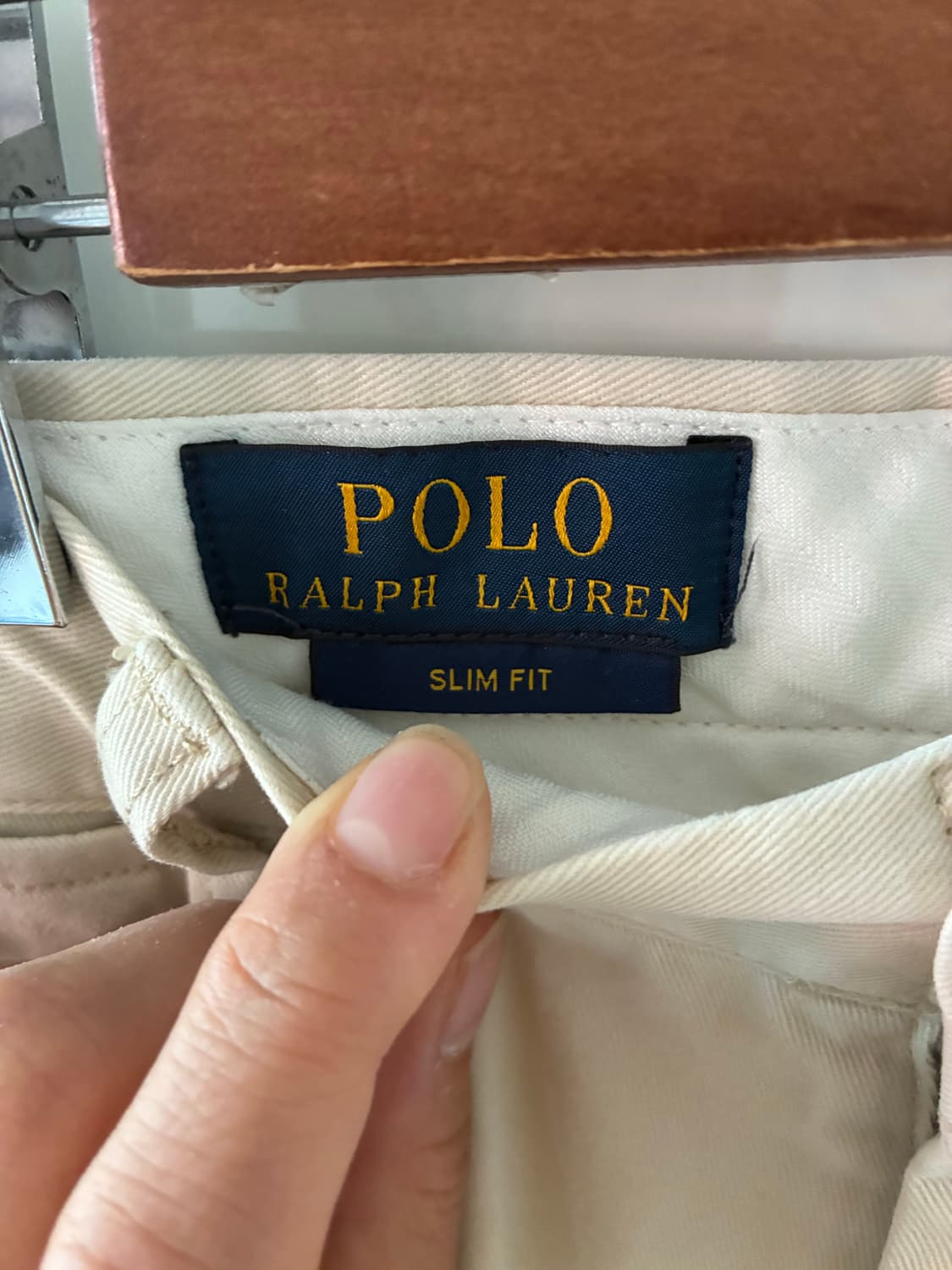 Polo Ralph Lauren 에크루 슬림핏 치노 팬츠 상품이미지7