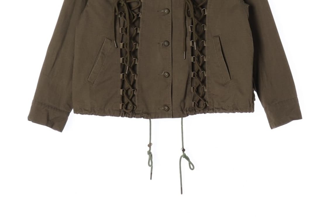 LABIJOU 레이스업 스트링 야상 자켓 F 상품이미지4