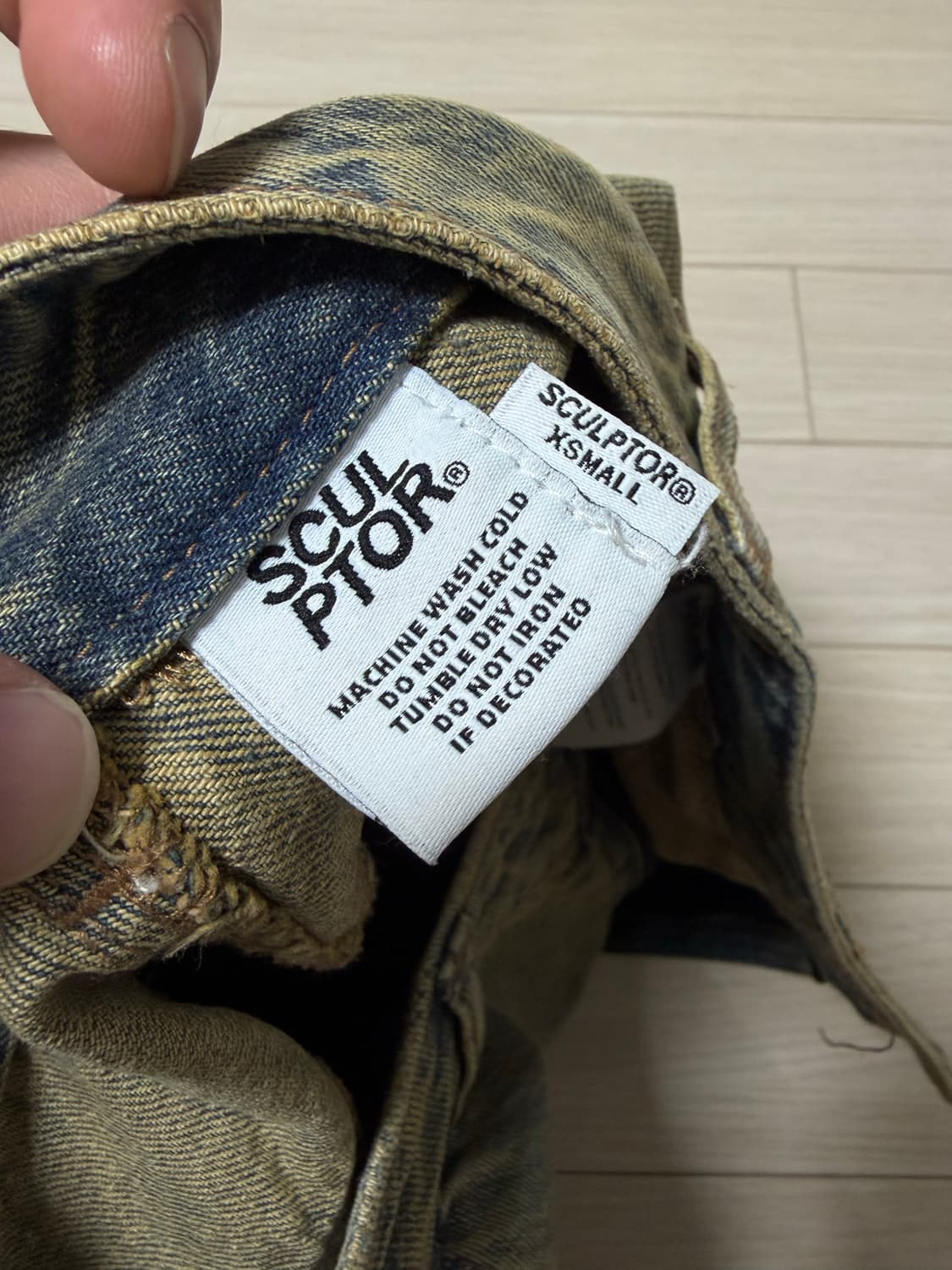 Sculptor 데님 카고 바지 XS 상품이미지3