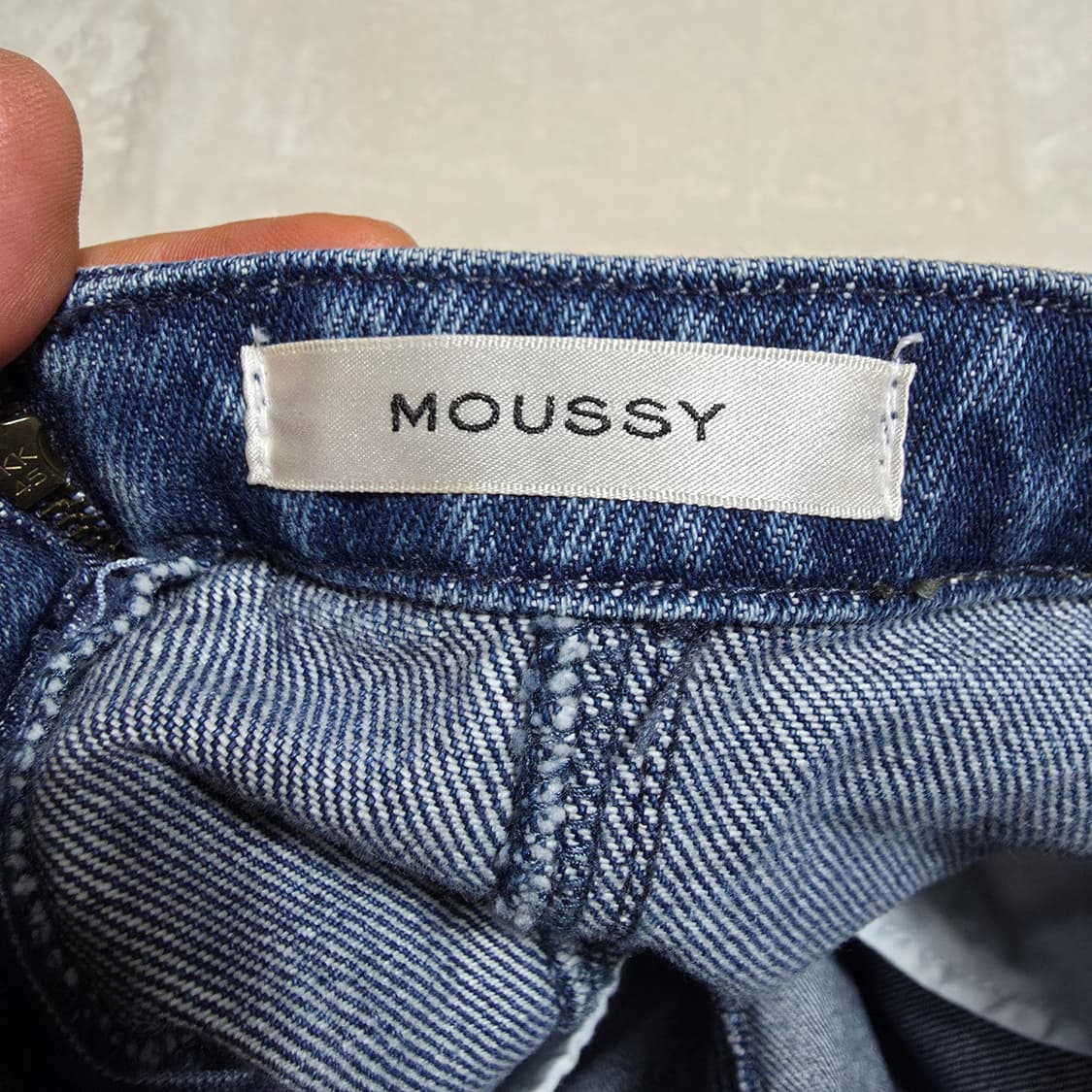 (2)여성 일본 브랜드 MOUSSY 데님 스커트 상품이미지3