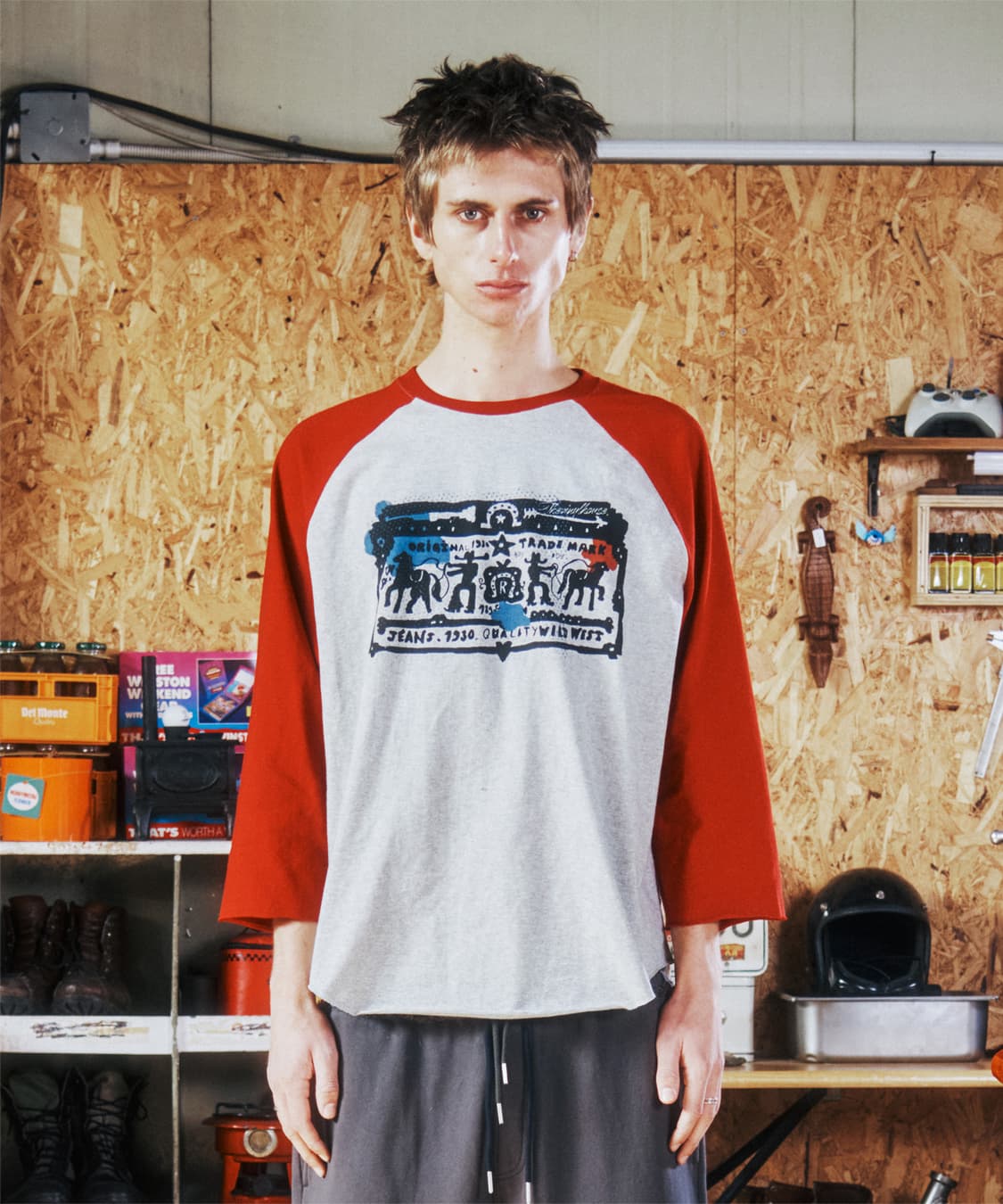 더바이닐하우스 COWBOY PICTOGRAM RAGLAN LS TEE 상품이미지2