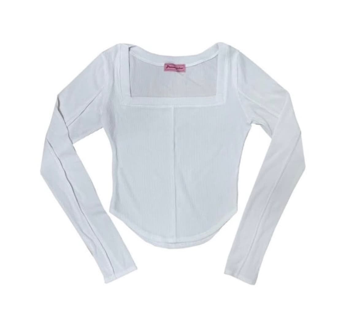 플리즈노팔로우 바비탑 ss 화이트 상품이미지1