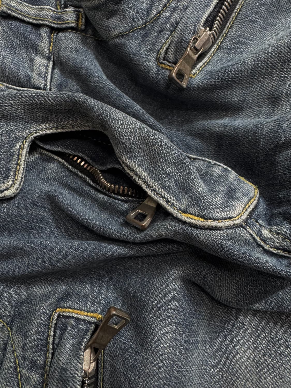 Balmain Biker Denim Distressed Jeans 상품이미지5
