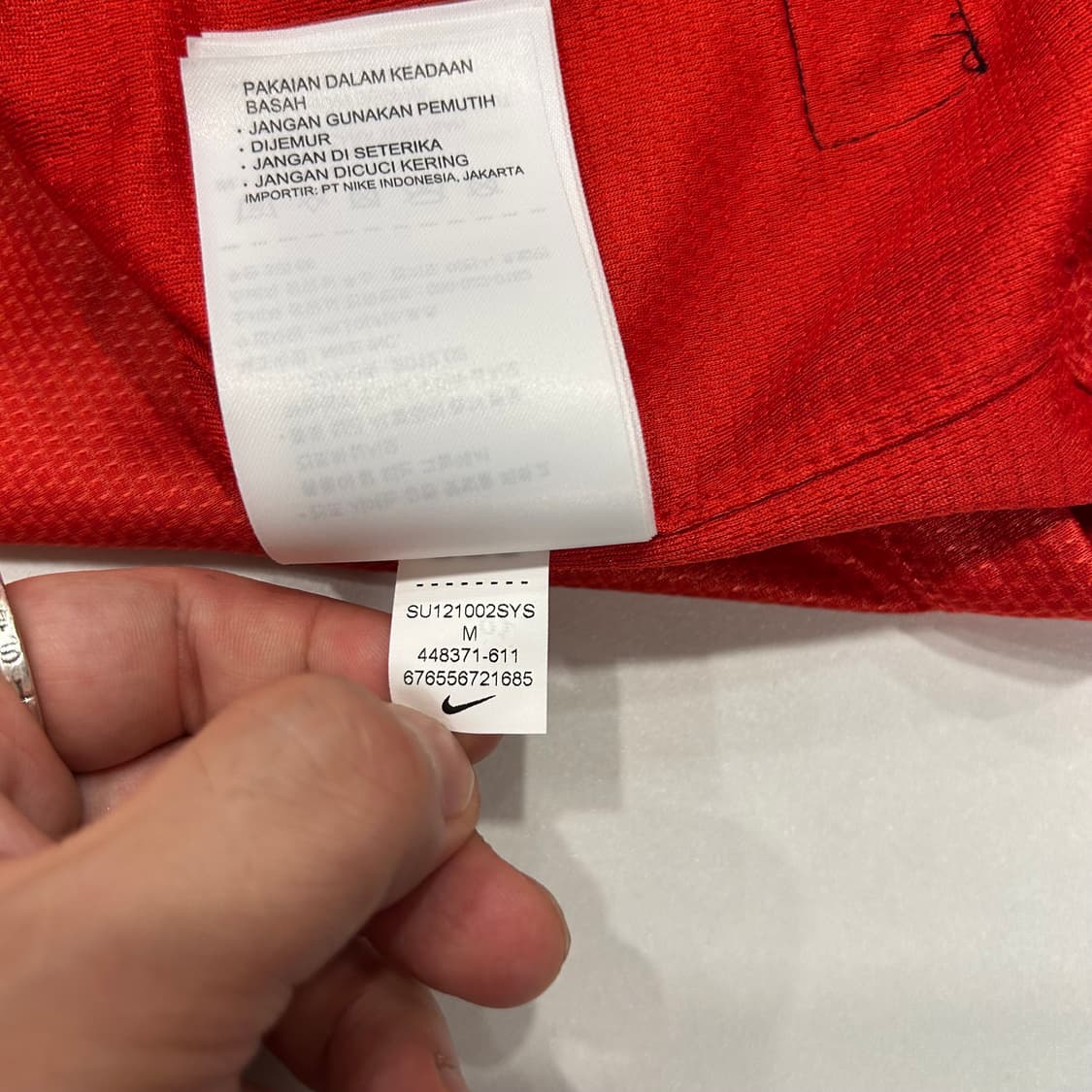 [M] 나이키 대한민국 축구 국가대표팀 레드 유니폼 B83 상품이미지8