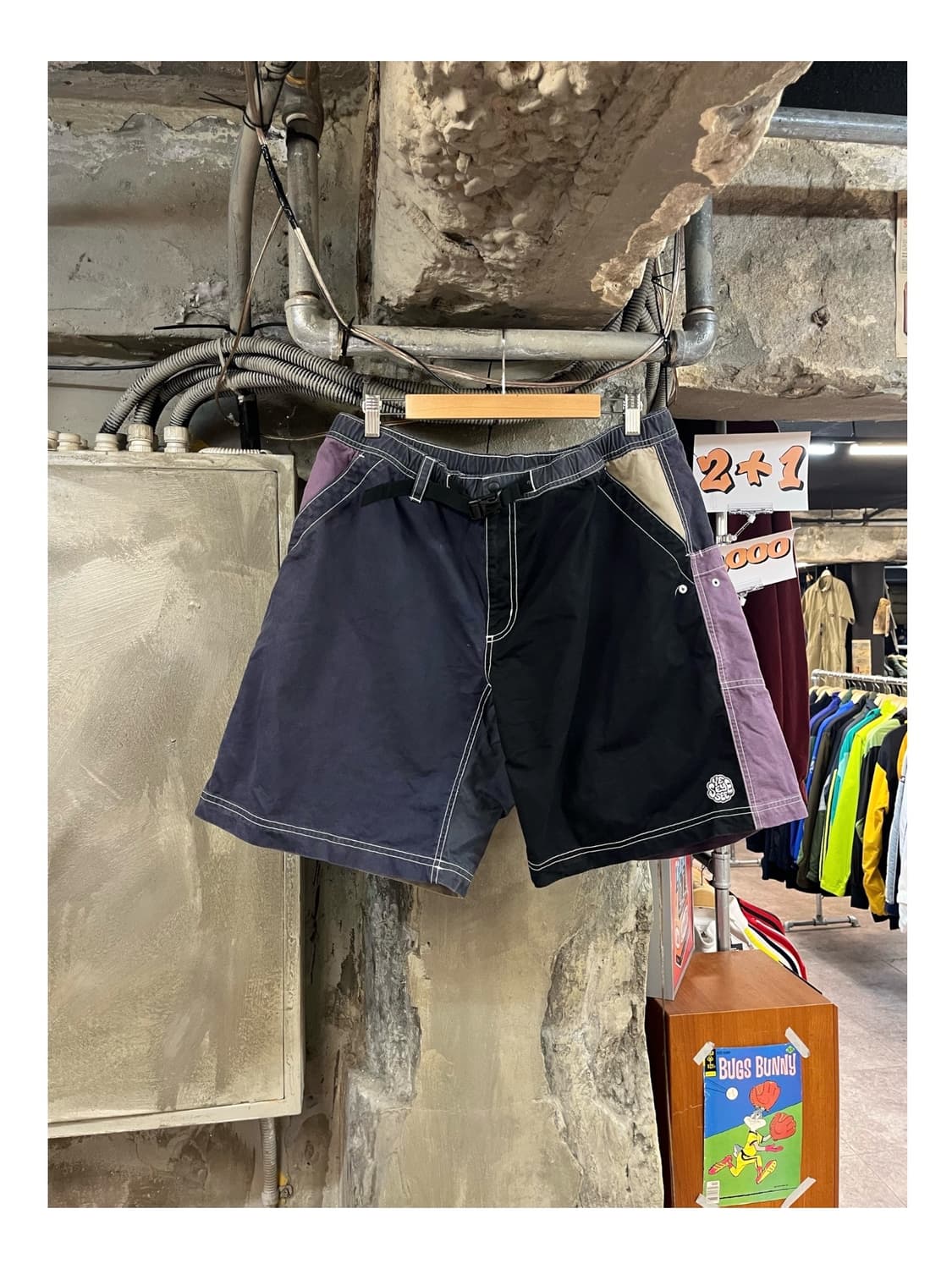 예스아이씨 스티치 배색 하프 팬츠 L #csz3494 상품이미지1