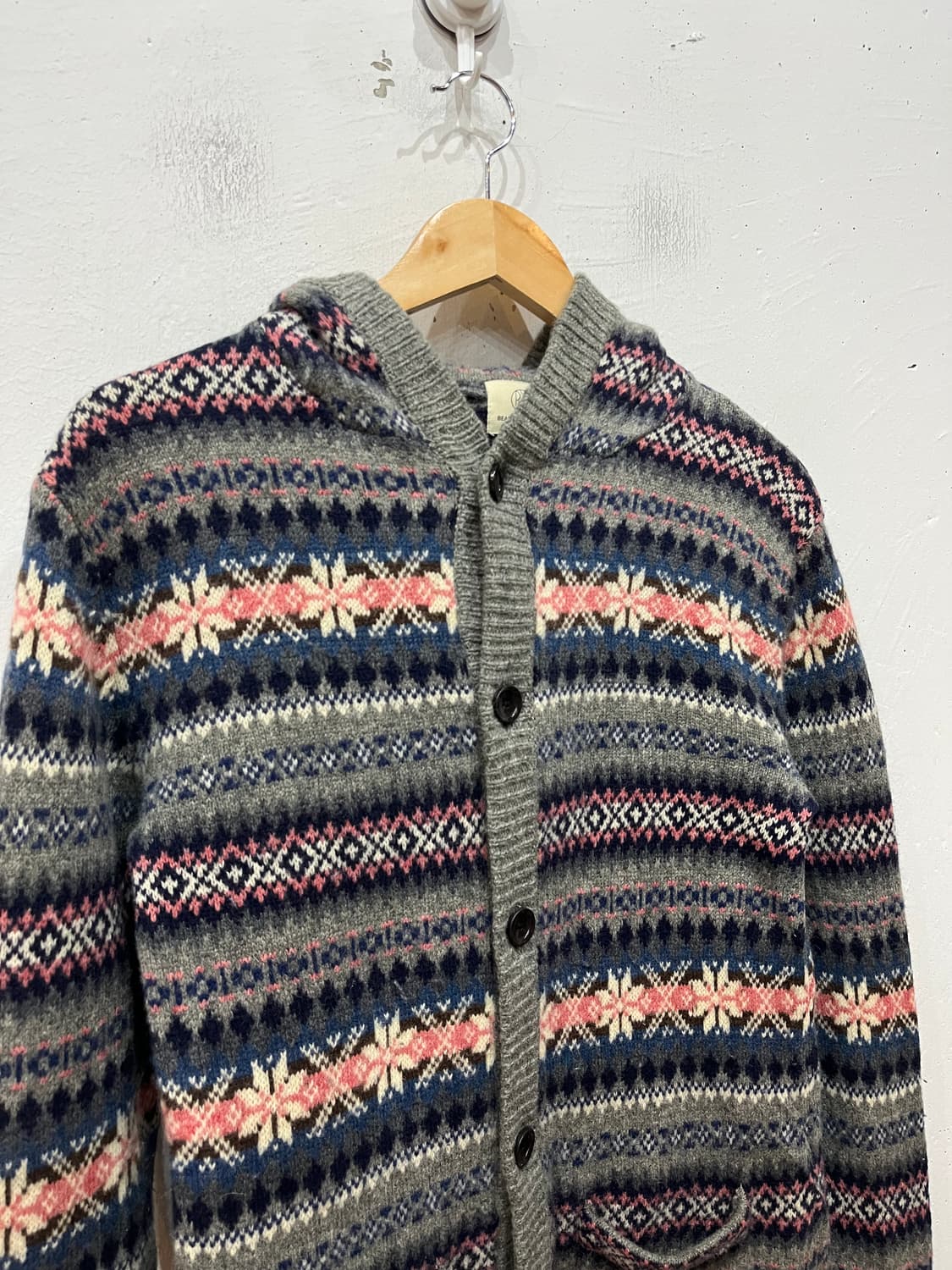 유나이티드 애로우즈 퓨어울 노르딕 후디 가디건 우먼즈 상품이미지2