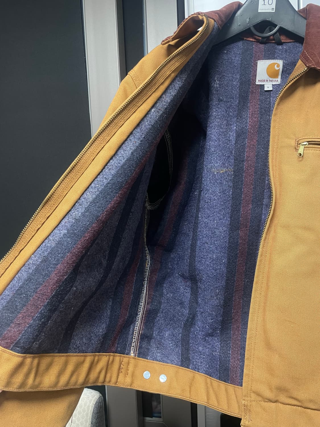 칼하트 디트로이트 자켓 j001 브라운 (S) 상품이미지2