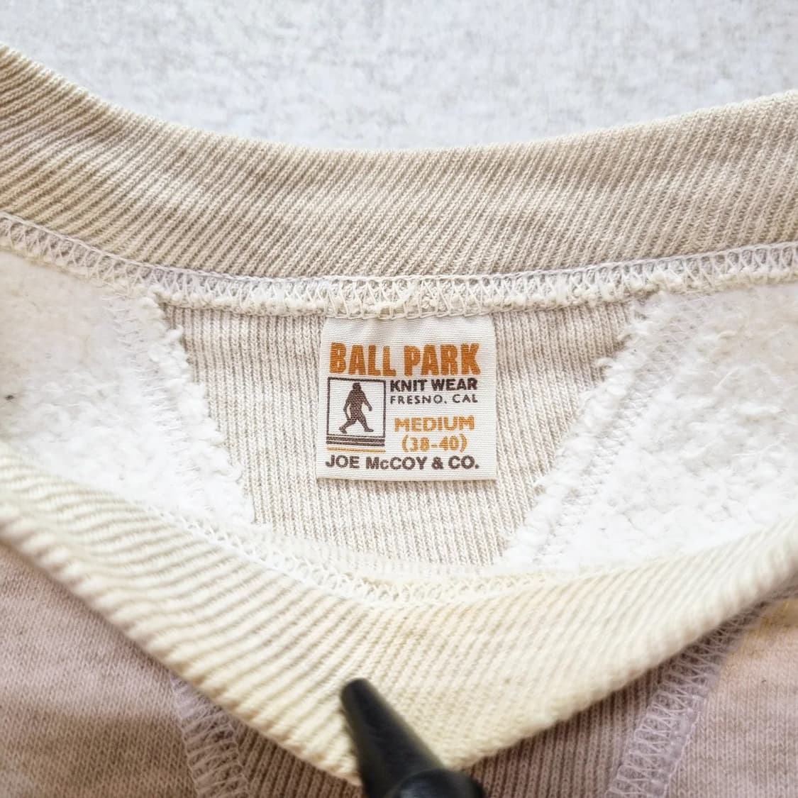 조맥코이 플레인 스웻셔츠 오트밀 100sz 상품이미지3